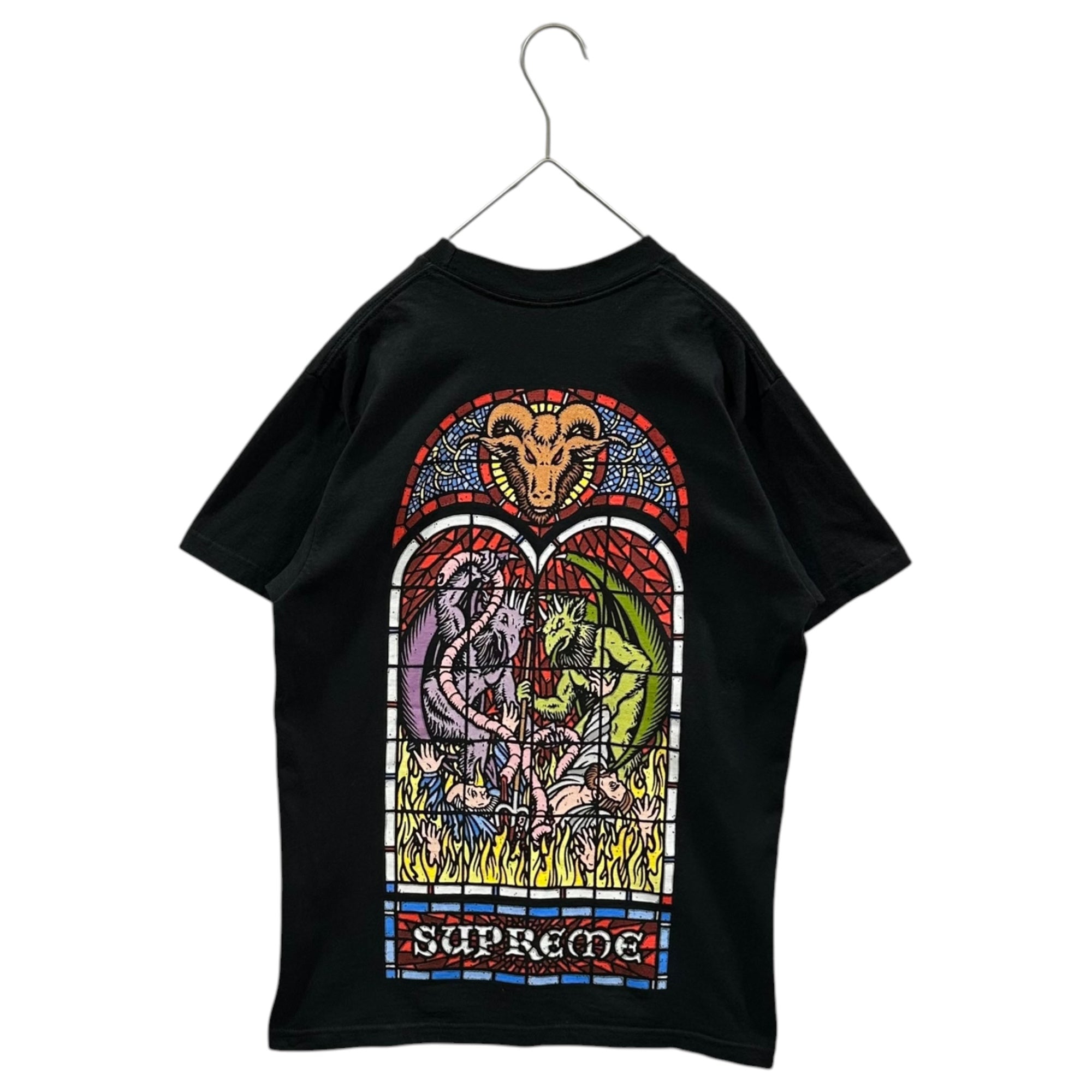 SUPREME(シュプリーム) 2023AW Worship Tee 半袖 プリント Tシャツ S ブラック