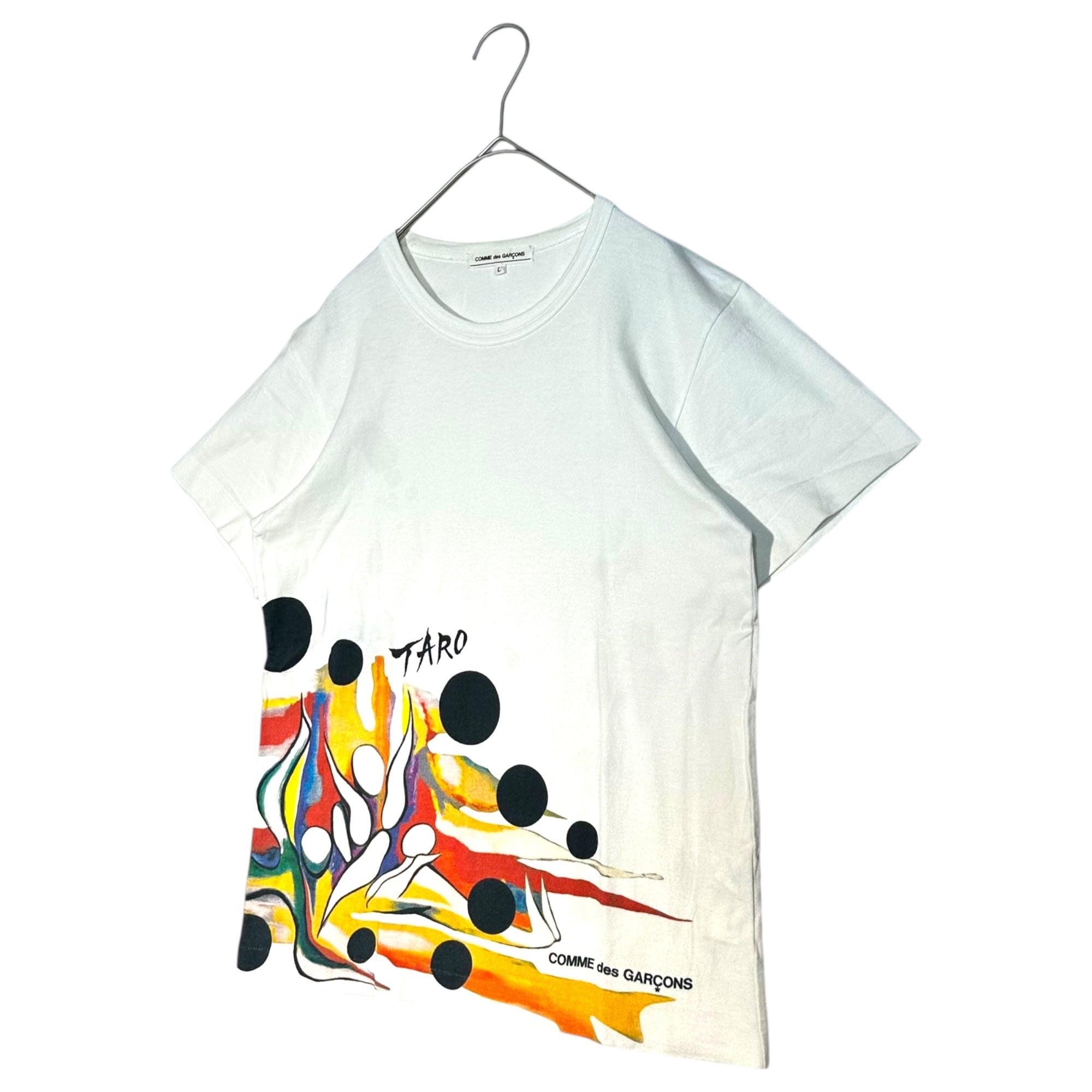 COMME des GARCONS × Taro Okamoto(コムデギャルソン × 岡本太郎) 12AW Taro Okamoto Painting Print T-shirt 岡本太郎 絵画 プリント Tシャツ OJ-T013 L ホワイト×レッド AD2012 男性着用可能