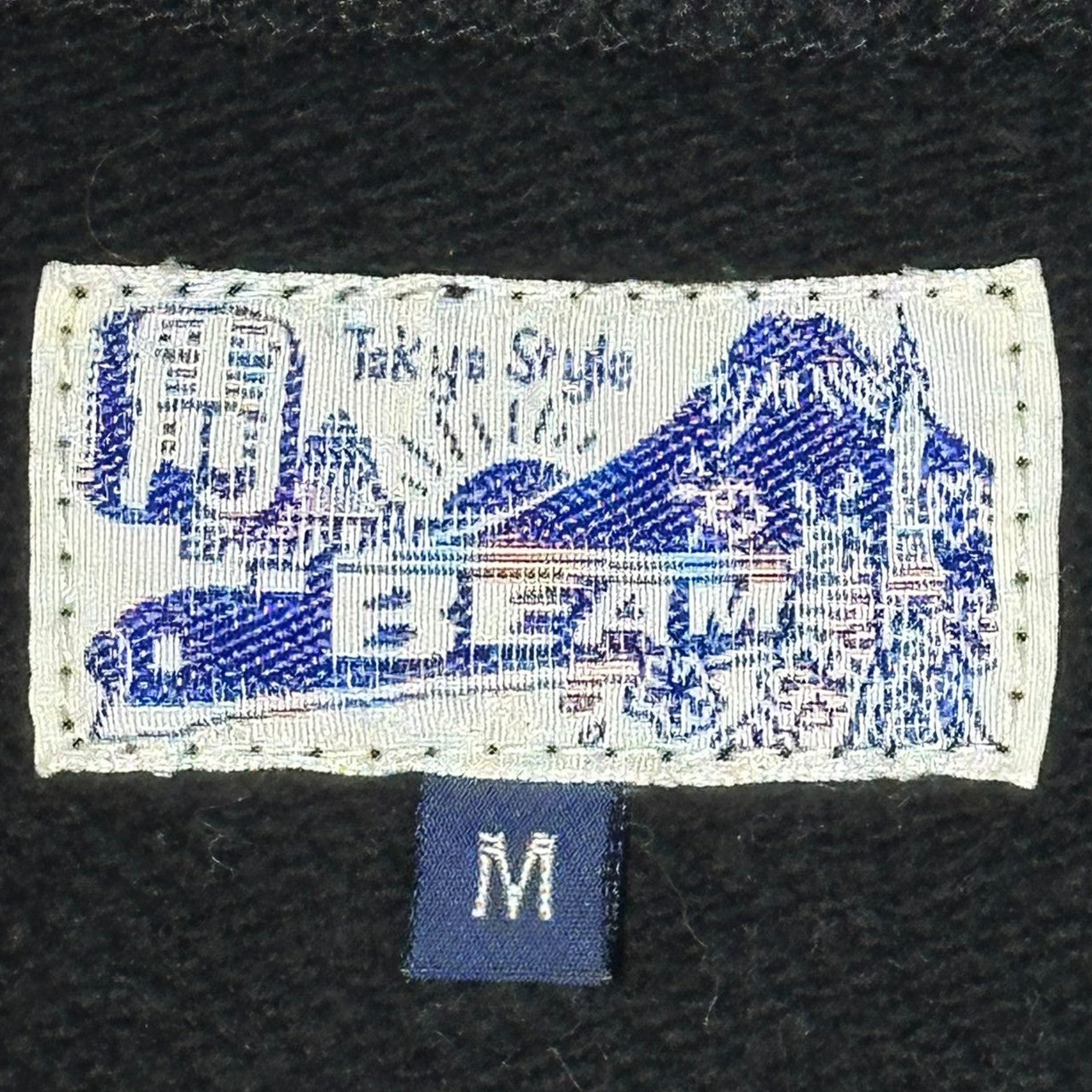 TAILOR TOYO×BEAMS(テーラートーヨー東洋×ビームス) 23SS Embroidered Crew Neck Sweatshirt 別注 刺繍 クルーネック スウェット 11-13-0376-086 M ブラック 犬 白熊 ALASKA