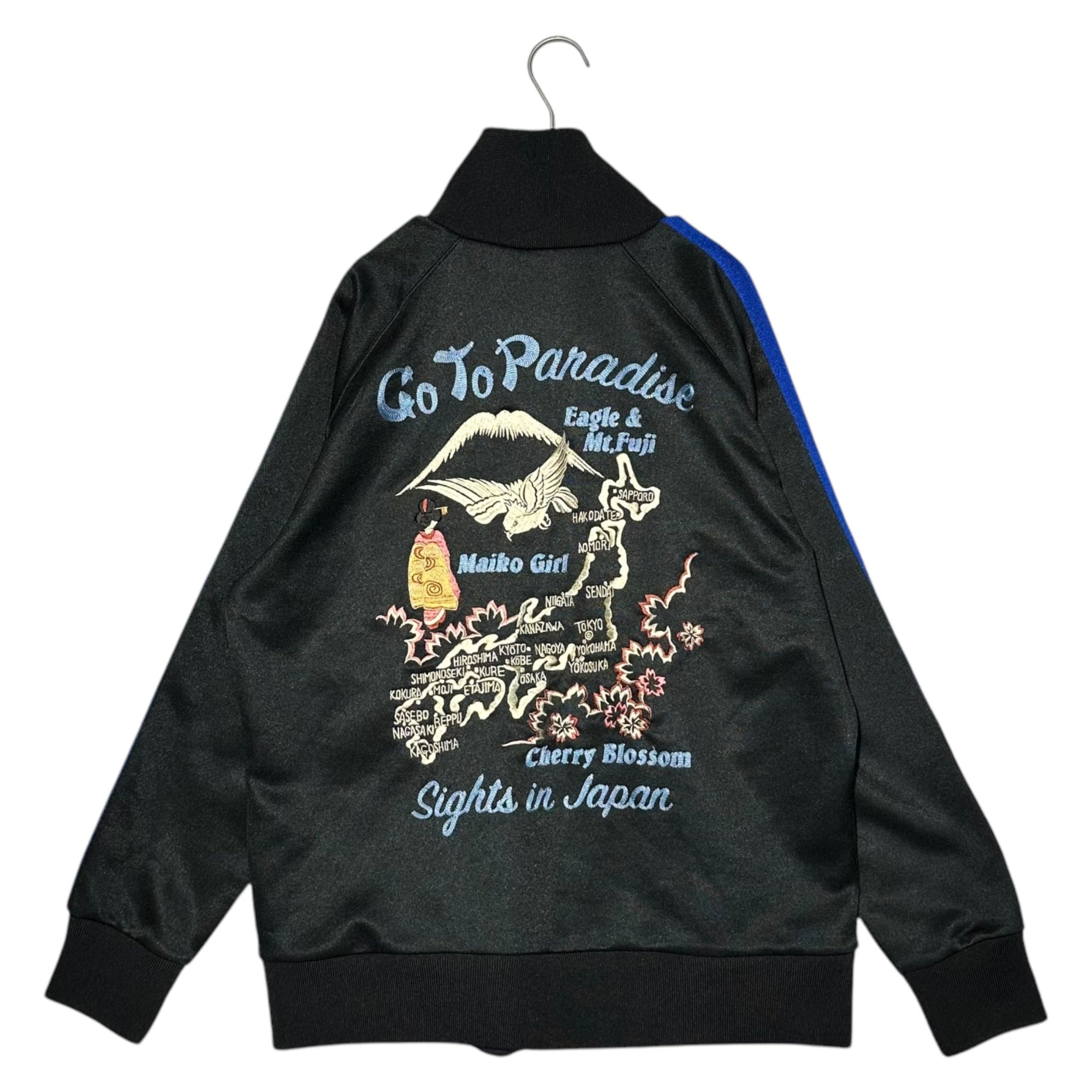 TOYO ENTERPRISE(東洋エンタープライズ) SOUVENIR TRACK JACKET スーベニア トラック ジャケット TT62670 M ブラック×ブルー