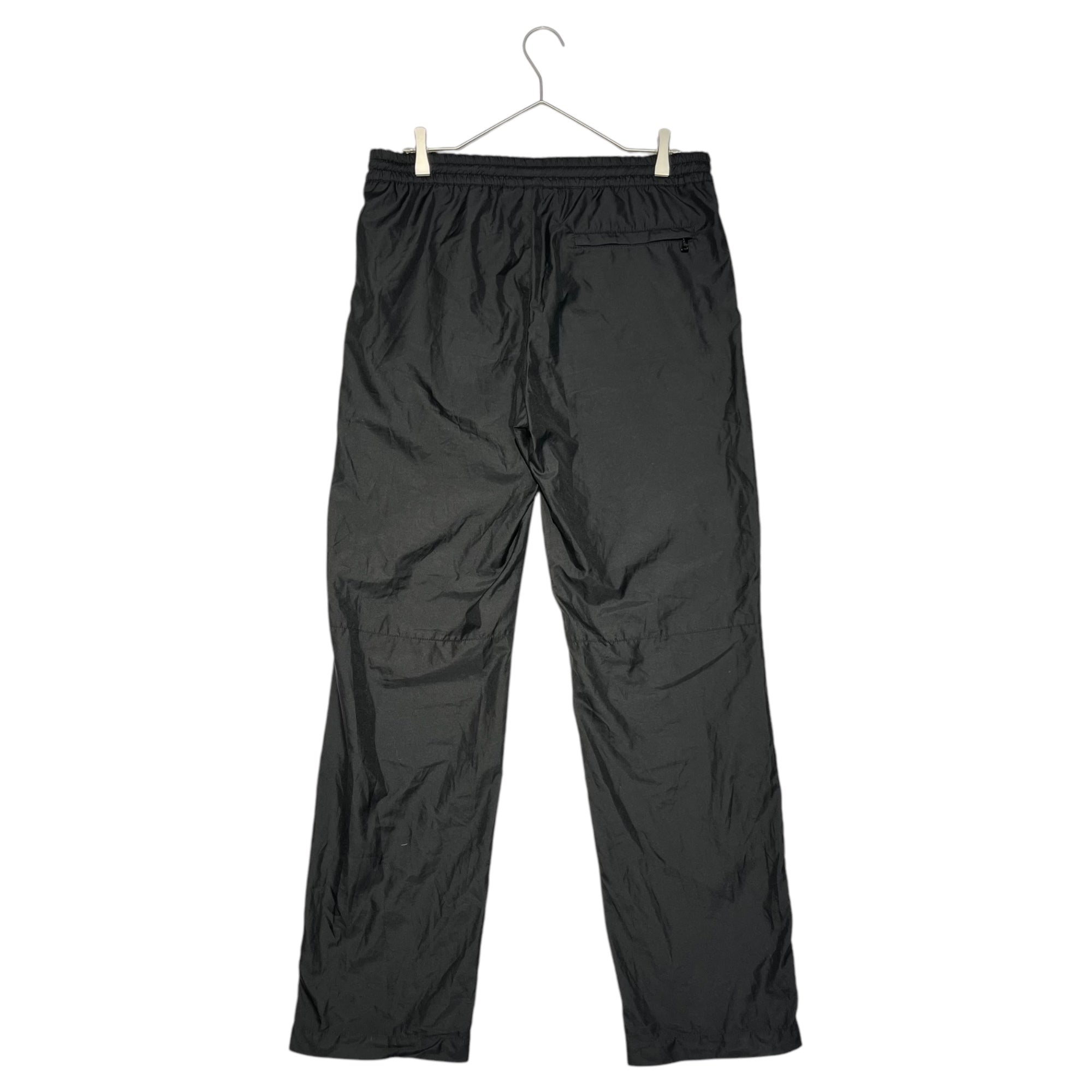 PRADA SPORT(プラダスポーツ) 00's  Hem zip logo tech pants 裾 ジップ ロゴ テック パンツ 48(M程度) ブラック Y2K トラック ジャージ