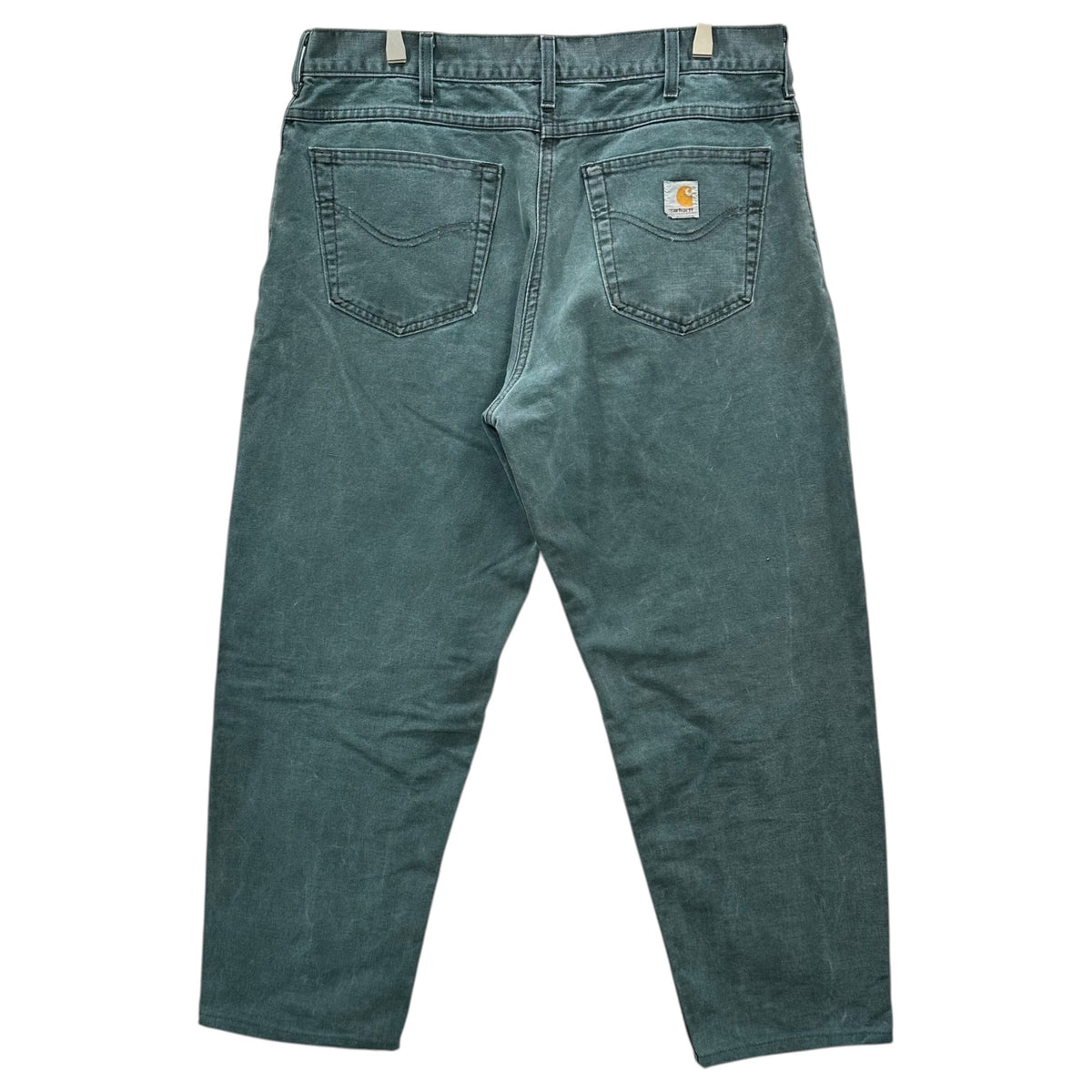 carhartt(カーハート) 1970's Duck Tapered Work Pants ダック地 テーパード ワーク パンツ 表記消(約W35) グリーン 70年代 42 TALON