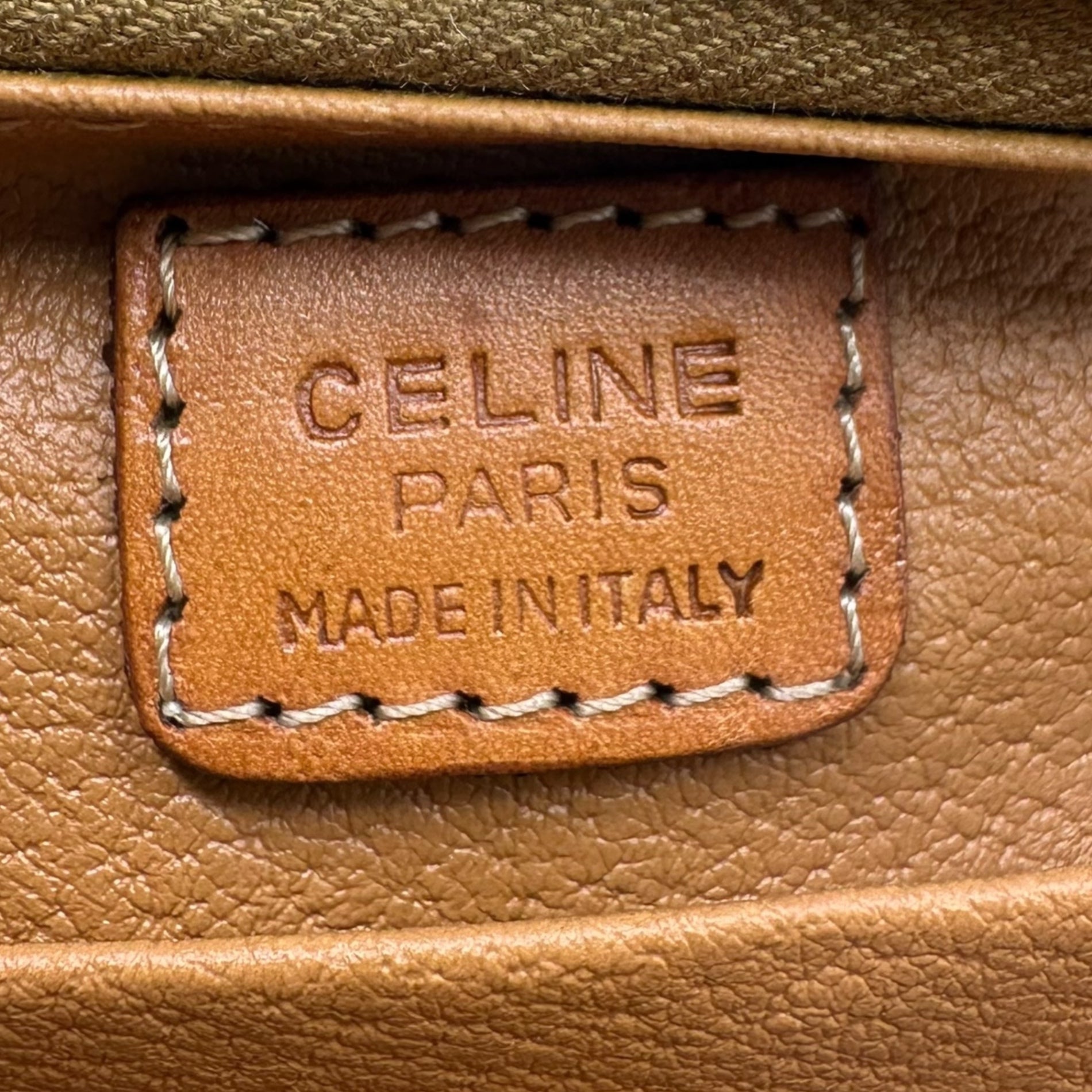 CELINE(セリーヌ) Macadam Pattern Cosmetic Pouch マカダム柄 コスメ ポーチ ブラウン OLD オールド