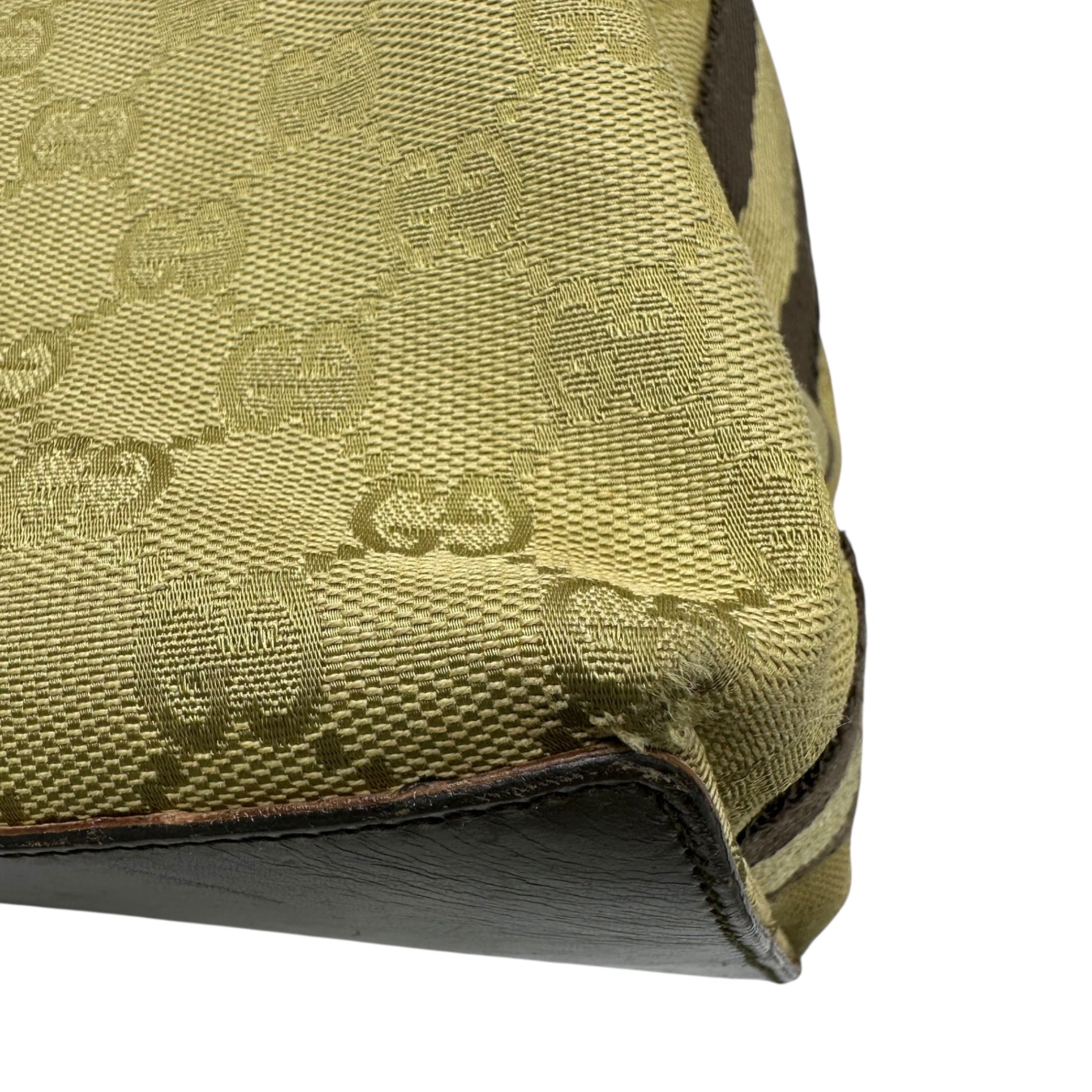 GUCCI(グッチ) GG Canvas Tote Bag GG キャンバス レザー トート バッグ 31243 ベージュ×ブラウン