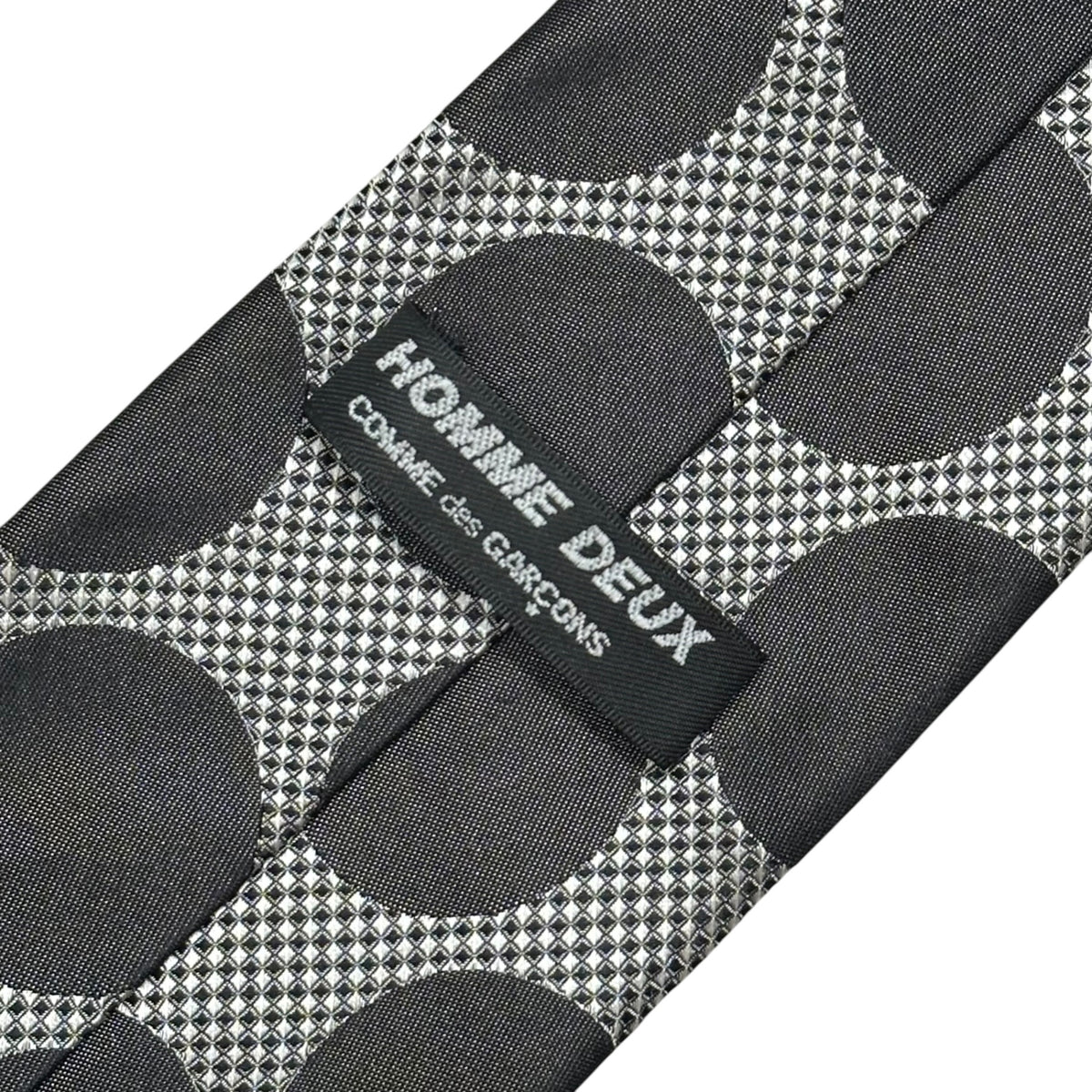 COMME des GARCONS HOMME DEUX(コムデギャルソンオムドゥ) Silk dot tie シルク ドット ネクタイ ホワイト×ブラック