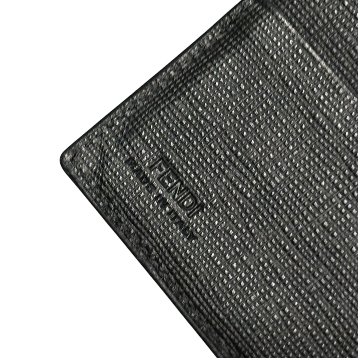 FENDI(フェンディ) Zucca print bi-fold wallet ズッカ柄 2つ折り財布 7M0001 ブラック
