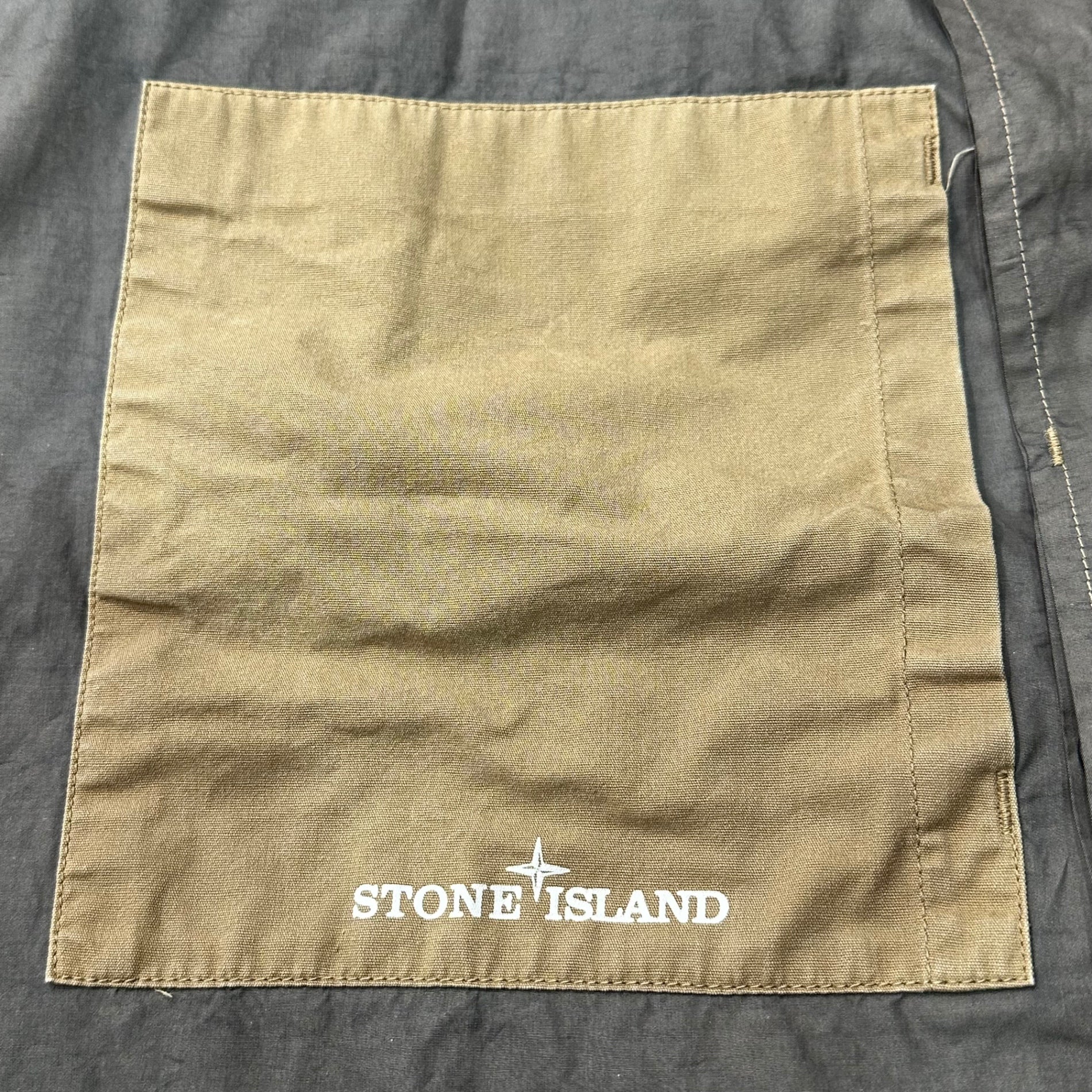 STONE ISLAND(ストーンアイランド) 02SS Cotton Nylon Tela Garment Dyed Military Jacket コットン ナイロン テラ ガーメントダイ ミリタリー ジャケット 3616M027 XL カーキ 00’s