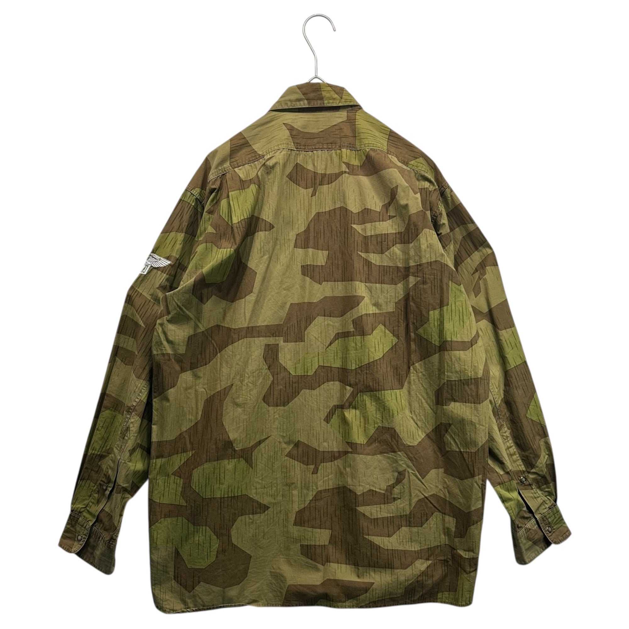 GENERAL RESEARCH(ジェネラルリサーチ) 99SS Irregular Pocket Camouflage Military Homage Shirt 変則 ポケット カモフラ ミリタリー オマージュ シャツ STYLE468 M カーキ×ブラウン 90年代 オリジナル 90s
