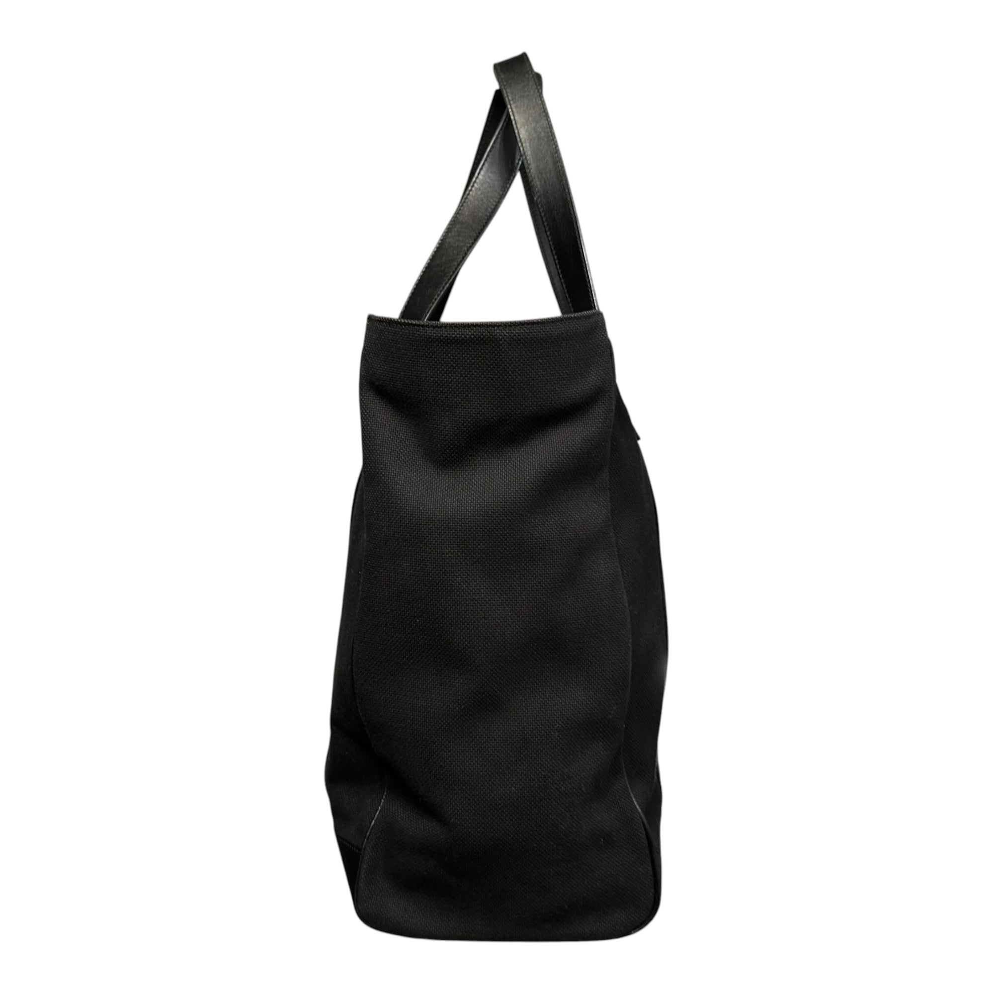 GUCCI(グッチ) Leather Canvas Tote Bag レザー キャンバス トート バッグ 91384 ブラック