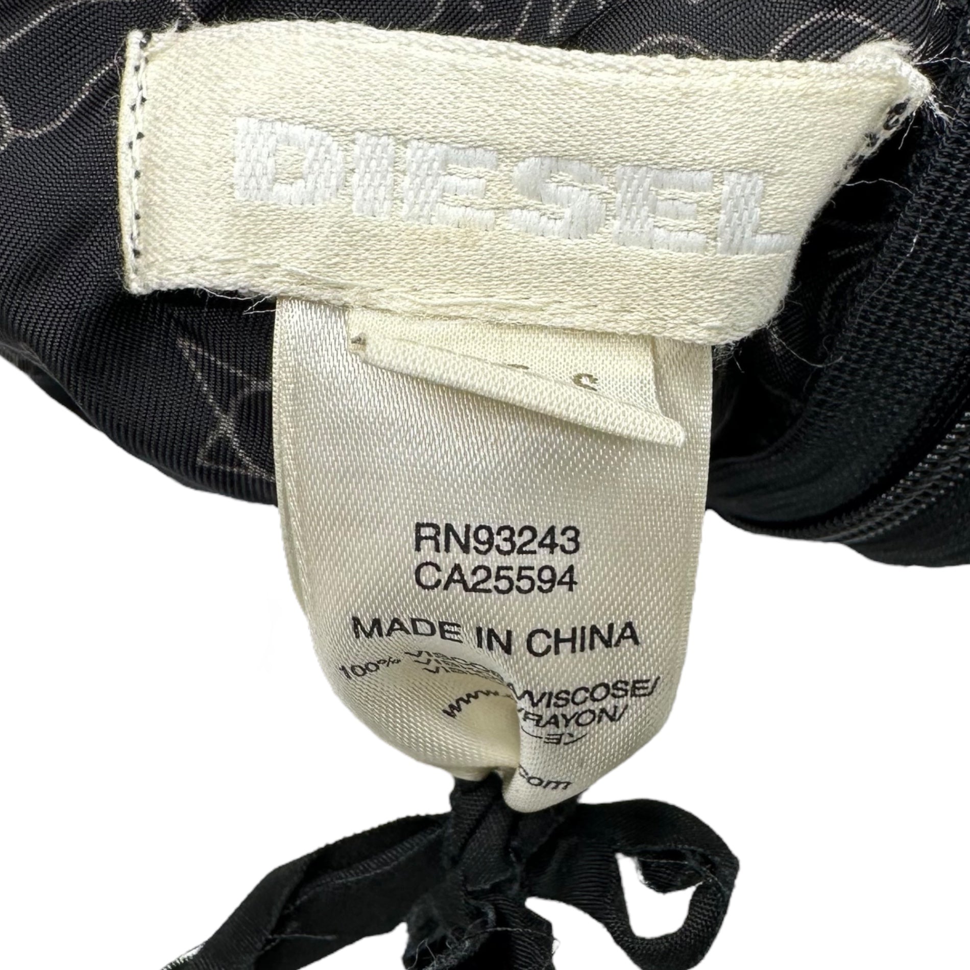 DIESEL(ディーゼル) 00's All-over Rayon Camisole Top 00年代 総柄 レーヨン キャミソール トップ 00A17500BFA S ブラック×ホワイト