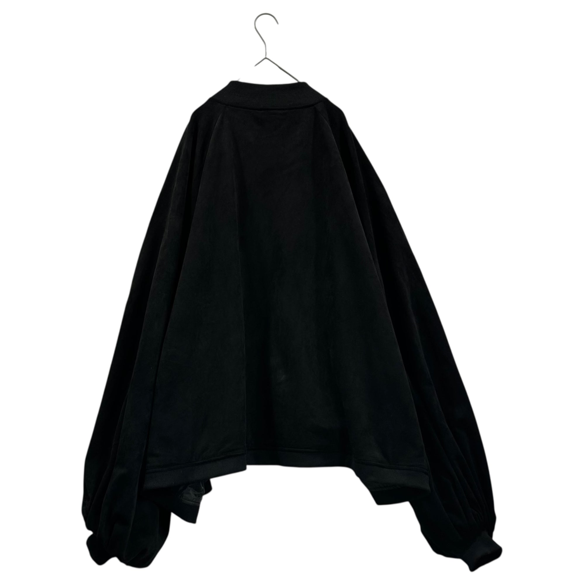 utusiyo(ウツシヨ) Faux Suede Oversized Bomber Jacket フェイク スウェード オーバーサイズ ボンバー ジャケット usazu0923001 FREE ブラック
