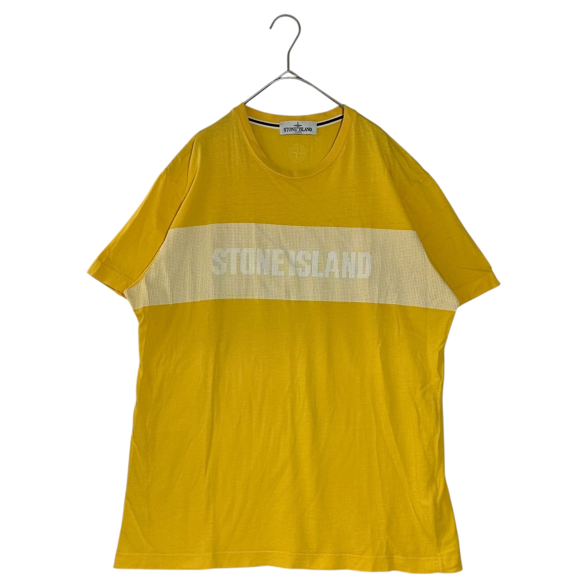 STONE ISLAND(ストーンアイランド) 13SS Mosaic Logo Print T-Shirt モザイク ロゴ プリント Tシャツ 581520185 XL イエロー
