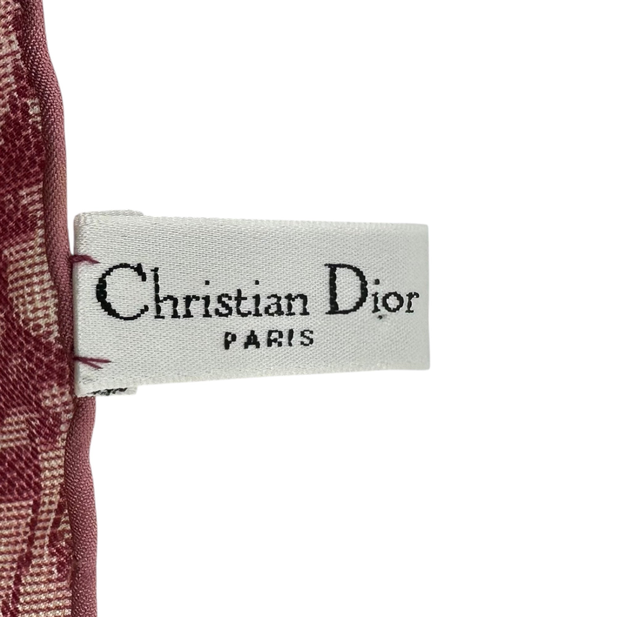 Christian Dior(クリスチャンディオール) Old Trotter All-over Pattern Silk Scarf オールド トロッター 総柄 シルク スカーフ レッド