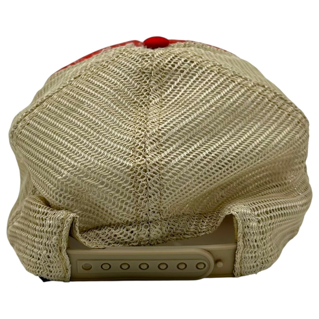 RRL(ダブルアールエル) Vintage-processed printed mesh cap ヴィンテージ加工 プリント メッシュ キャップ レッド