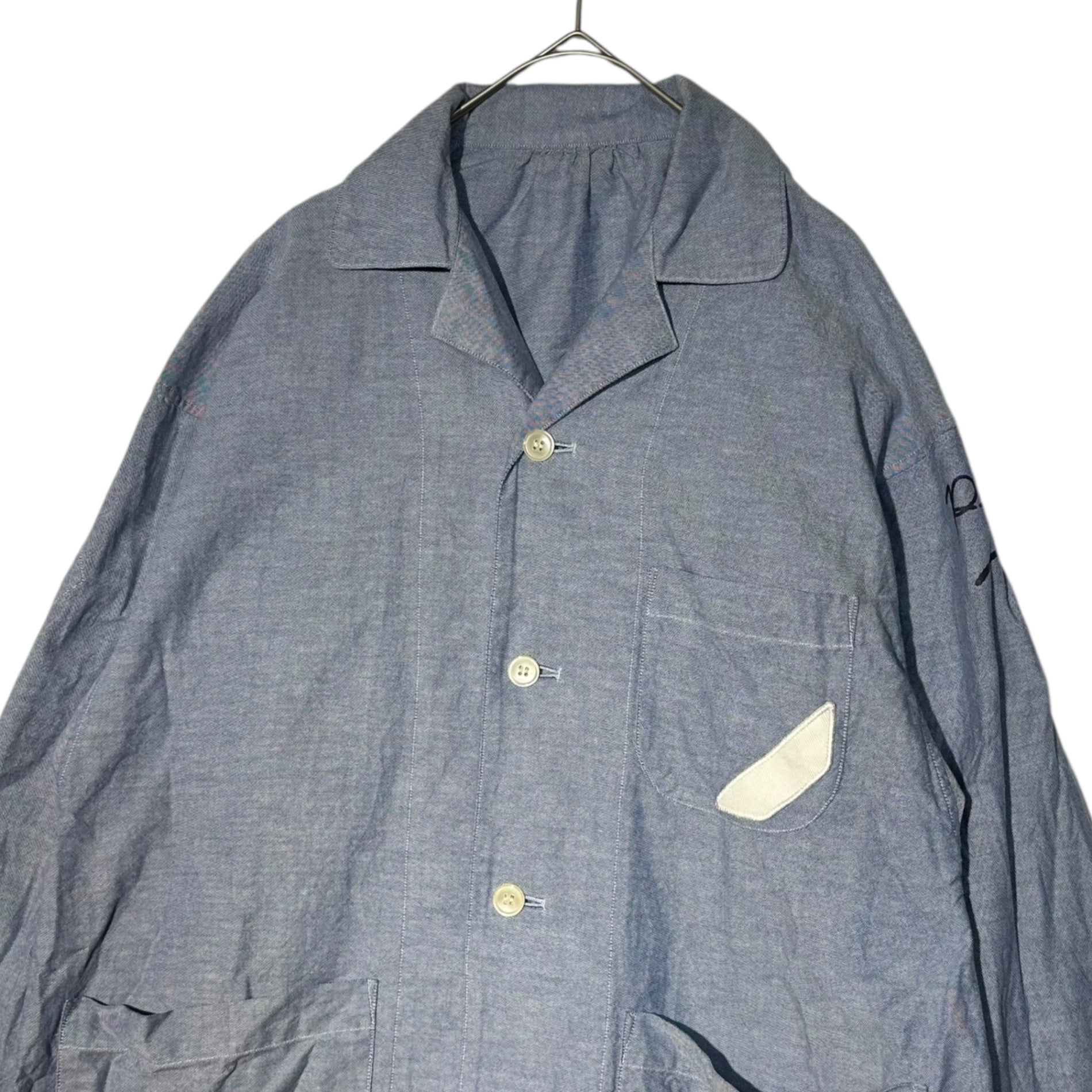 PHINGERIN(フィンガリン) Armline Cotton Long Sleeve Coat アームライン コットン 長袖 コート  PD-131-P-011 S ブルー