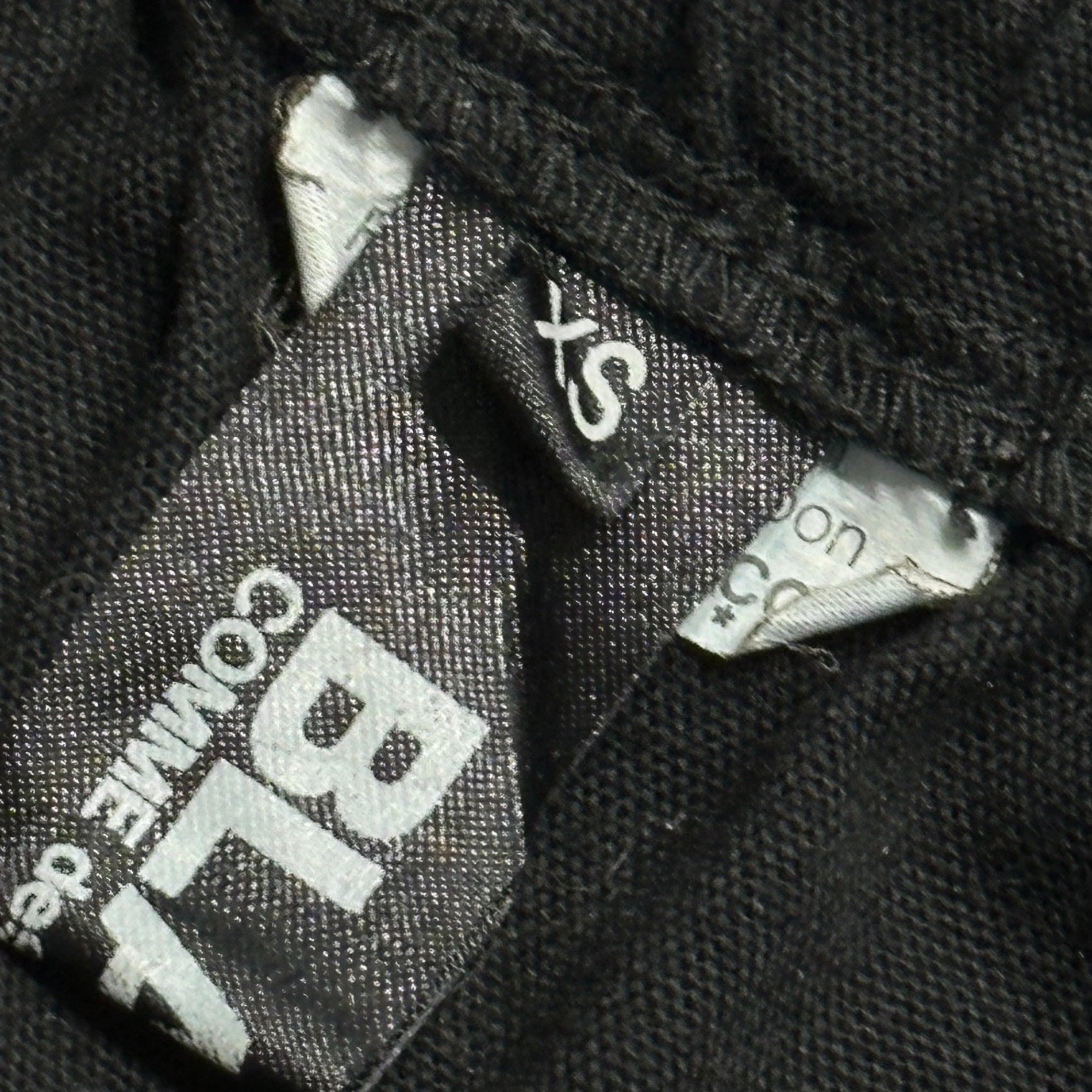 BLACK COMME des GARCONS(ブラックコムデギャルソン) 12SS Cotton Sarouel Shorts コットン サルエル ショーツ ハーフパンツ 1I-P018 XS ブラック AD2011 男女着用可能