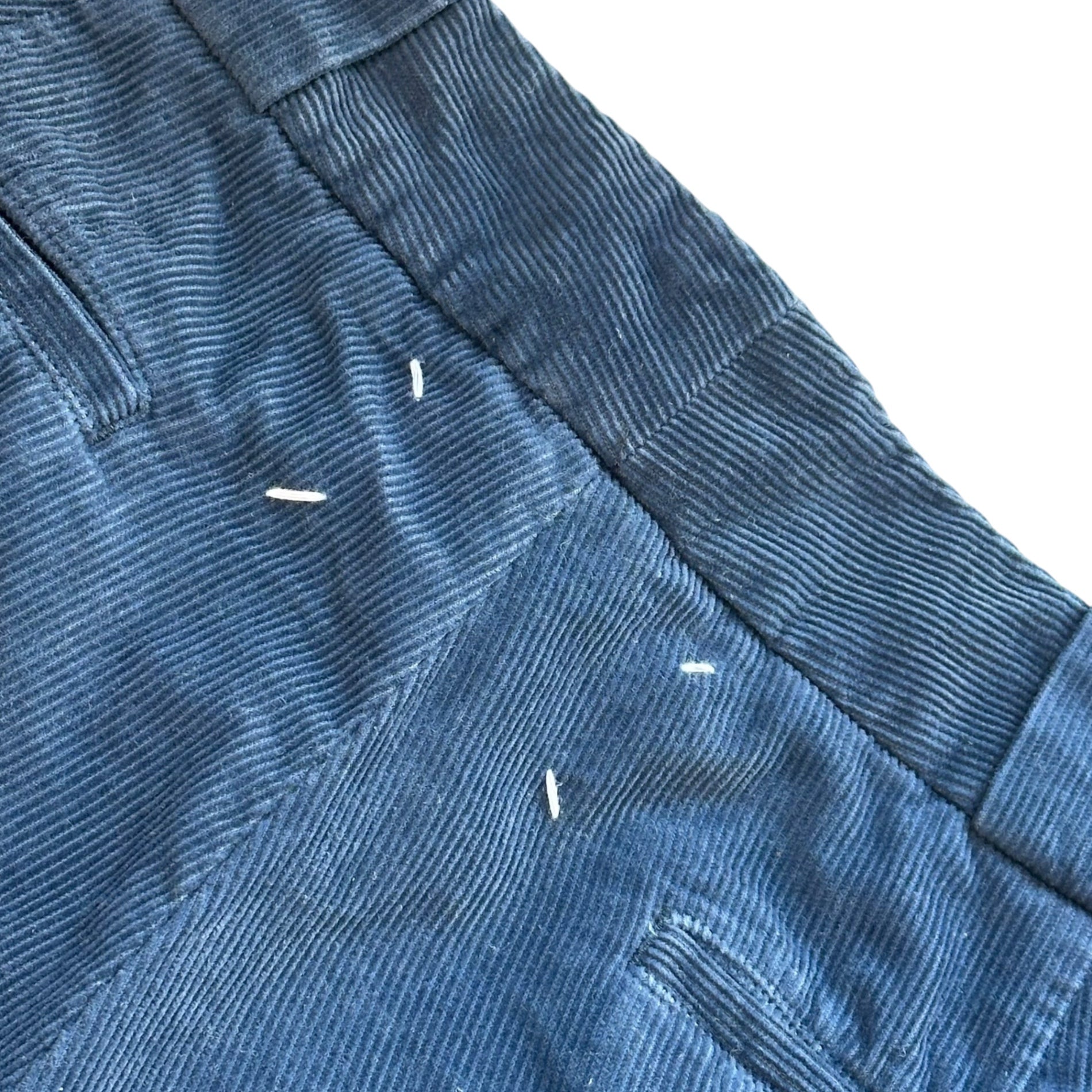 MAISON MARGIELA(メゾンマルジェラ) 13SS Corduroy Straight Pants コーデュロイ ストレート パンツ S30KA0339 46(S) ブルー 裾上げ有