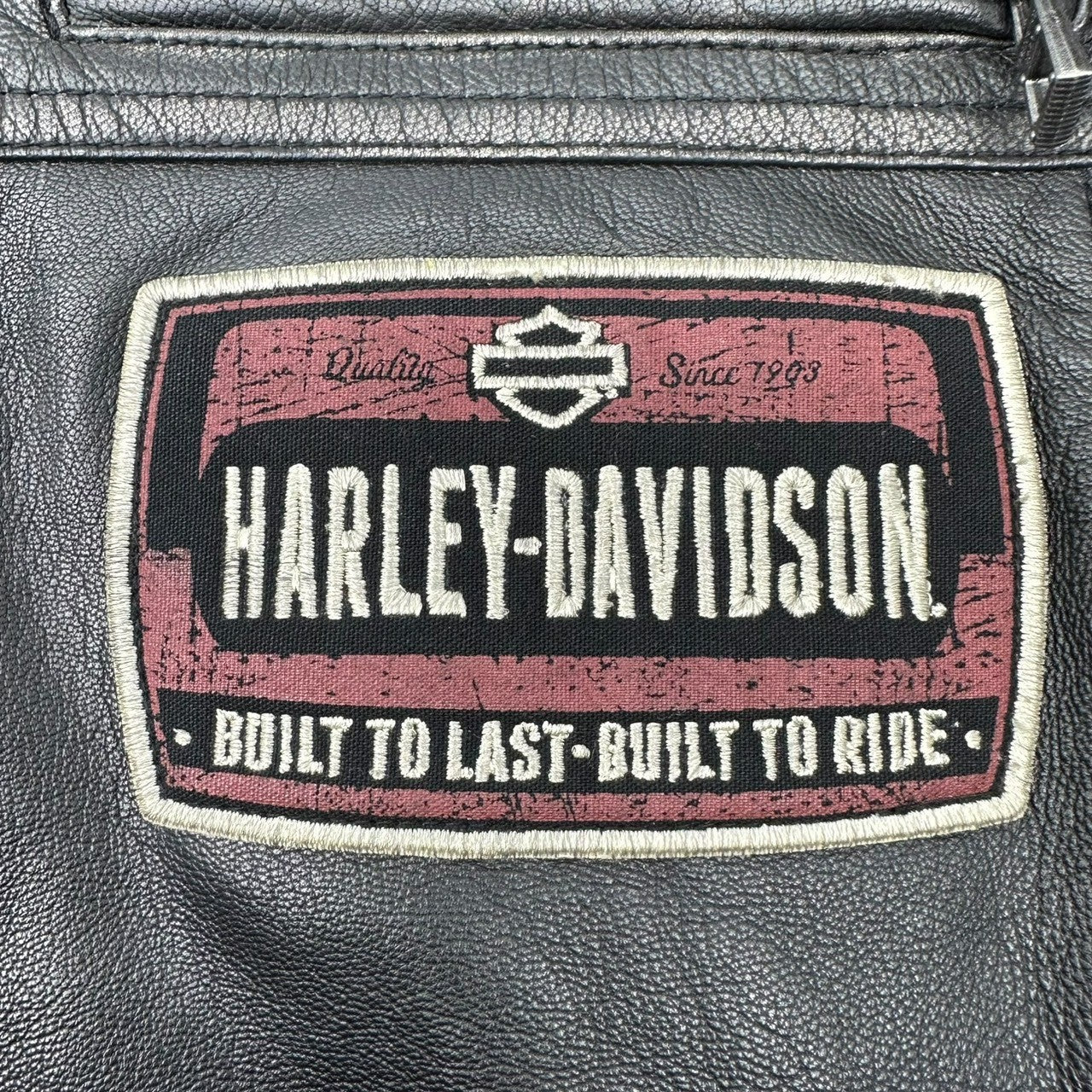 HARLEY DAVIDSON(ハーレーダビッドソン) RUSTLERS LEATHER JACKET ラスラーズ レザー ジャケット 本革 バイカー 97195-18AC L ブラック