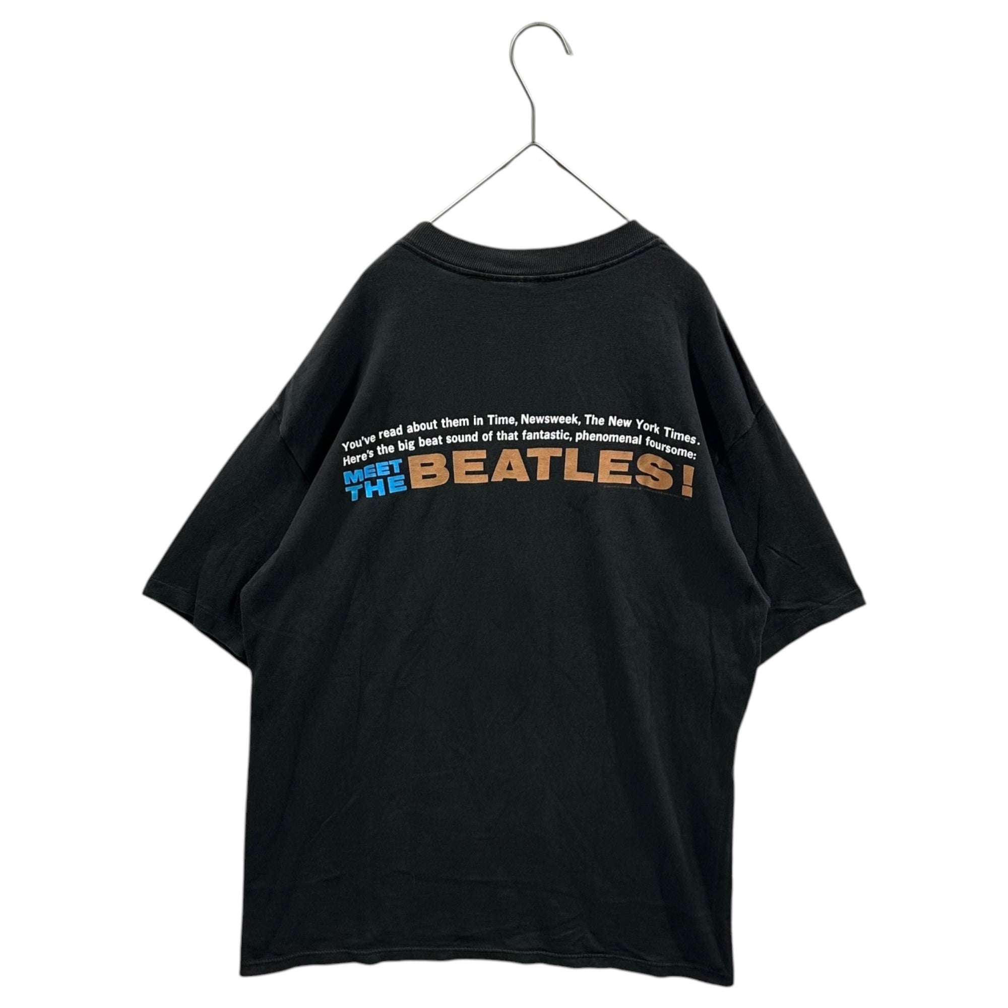VINTAGE(ヴィンテージ) 1992's "MEET THE BEATLES" TEE ヴィンテージ ビートルズ Tシャツ 表記無(XL程度) ブラック 90's 90年代 バンド