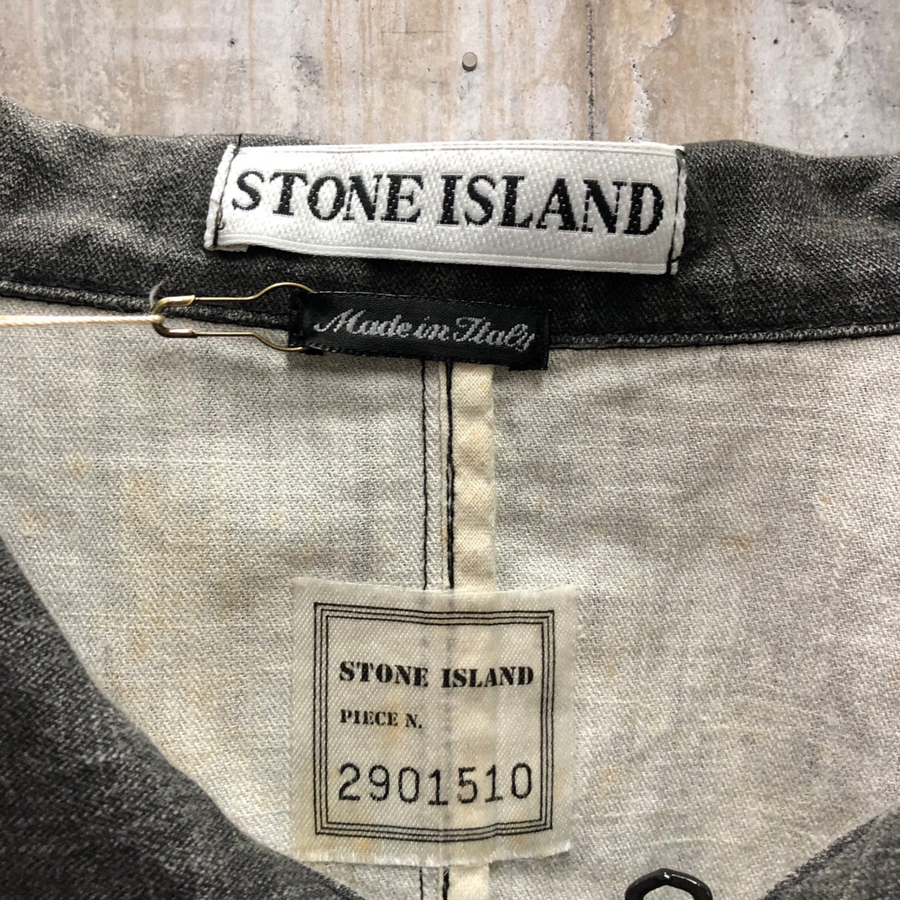 STONE ISLAND(ストーンアイランド) 90'sワッペンコットンジャケット L ブラック