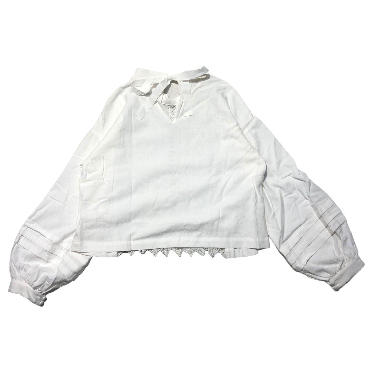 nesessaire(ネセセア) AOPOI remake blouse アオポイ リメイク ブラウス 18-3-3001 FREE ホワイト  参考定価25,300円(税込)