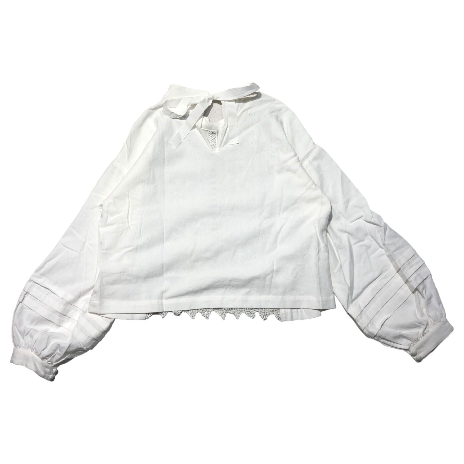 nesessaire(ネセセア) AOPOI remake blouse アオポイ リメイク ブラウス 18-3-3001 FREE ホワイト 参考定価25,300円(税込)