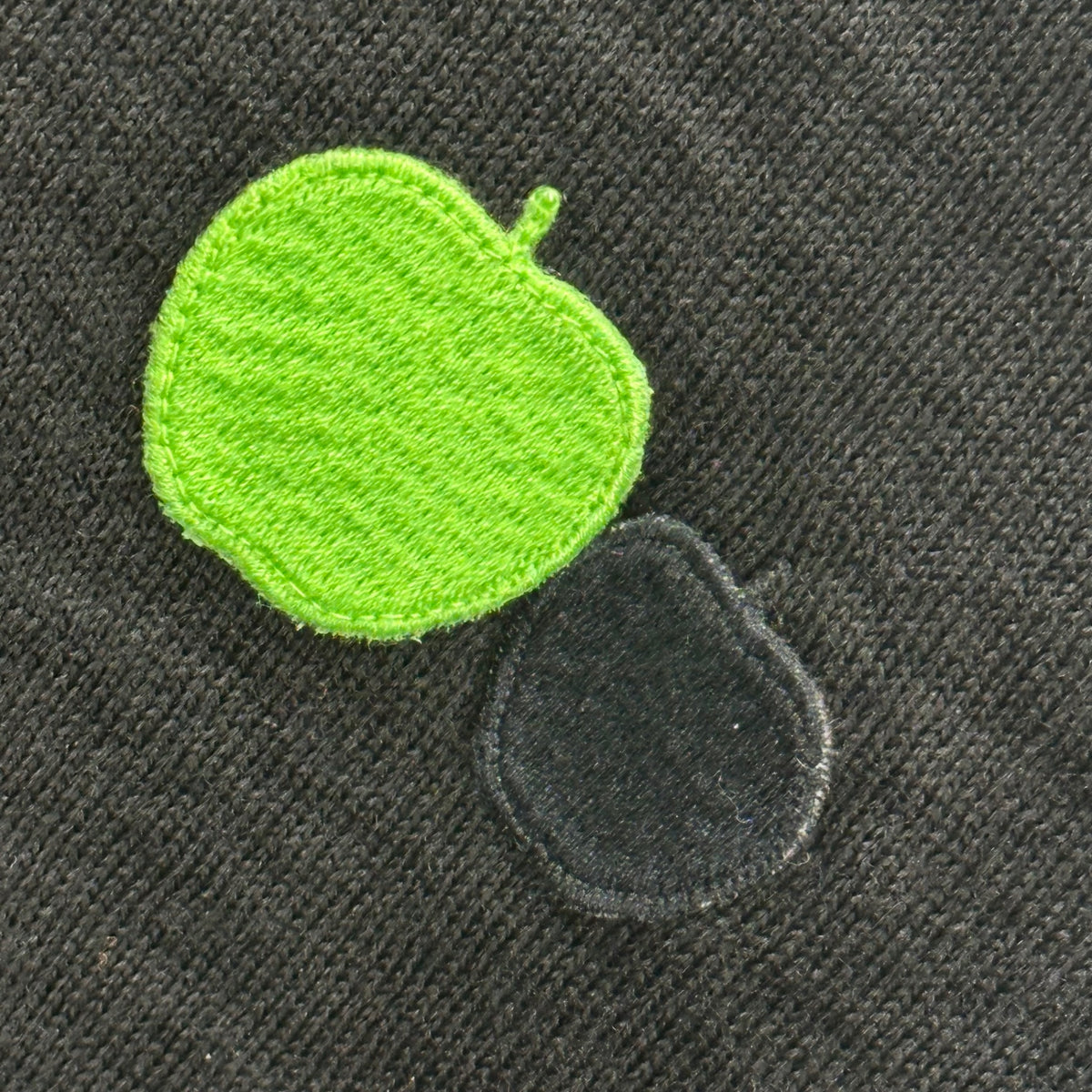 THE BEATLES COMME des GARCONS(ザビートルズコムデギャルソン) 2015AW Double Apple Wool-Acrylic Knit Cardigan ダブルアップル ウール アクリル ニット カーディガン VP-N001 XS ブラック×グリーン AD2015