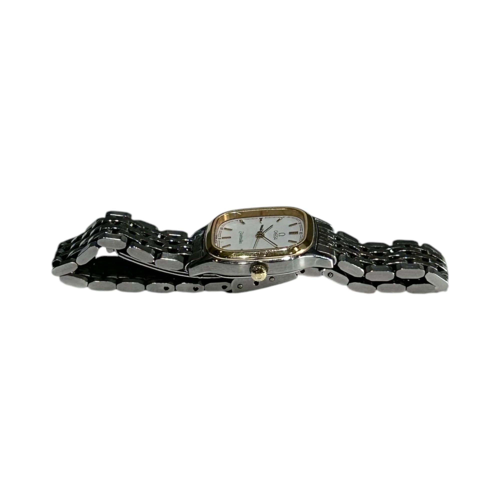 OMEGA(オメガ) Vintage Seamaster Date ヴィンテージ シーマスター デイト 腕時計 ホワイト×シルバー クオーツ スクエア