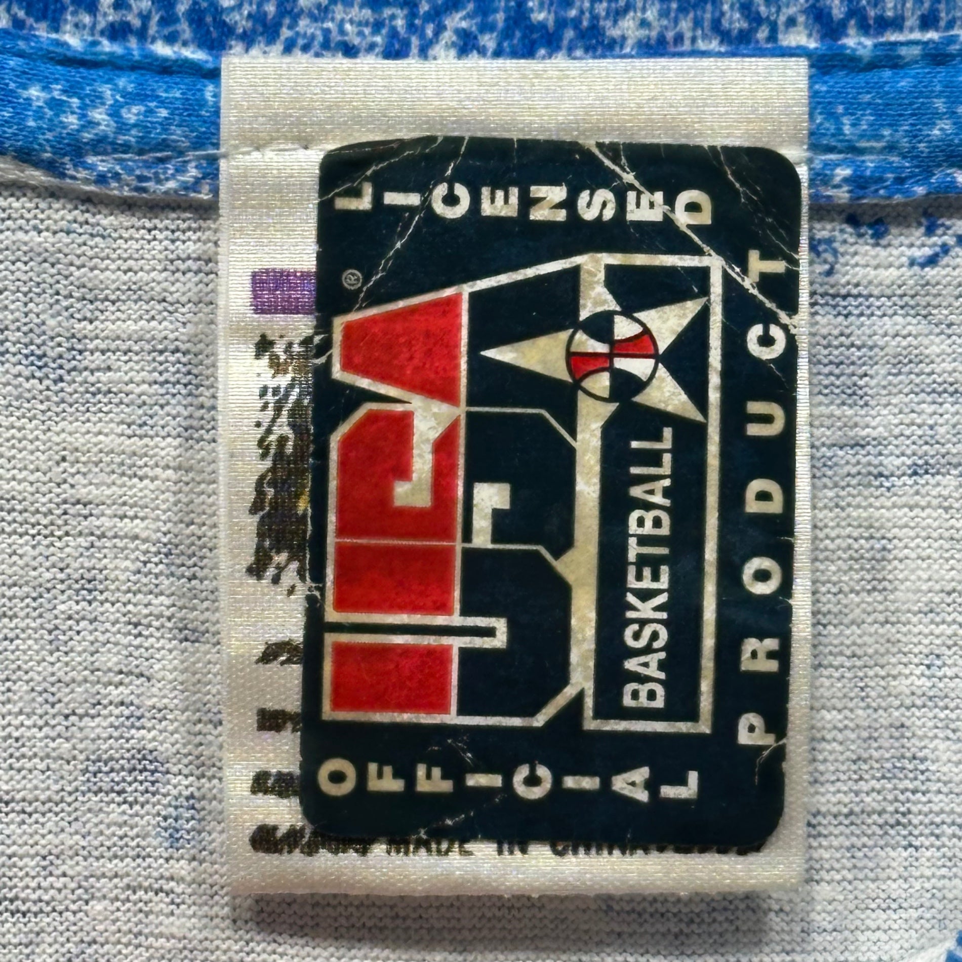 VINTAGE(ヴィンテージ) 1992 Barcelona Olympics Magic Johnson Michael Jordan Dream Team T-shirt バルセロナ オリンピック マジックジョンソン マイケルジョーダン ドリームチーム Tシャツ L ブルー 90年代 現役NBA選手代表入りドリームチーム