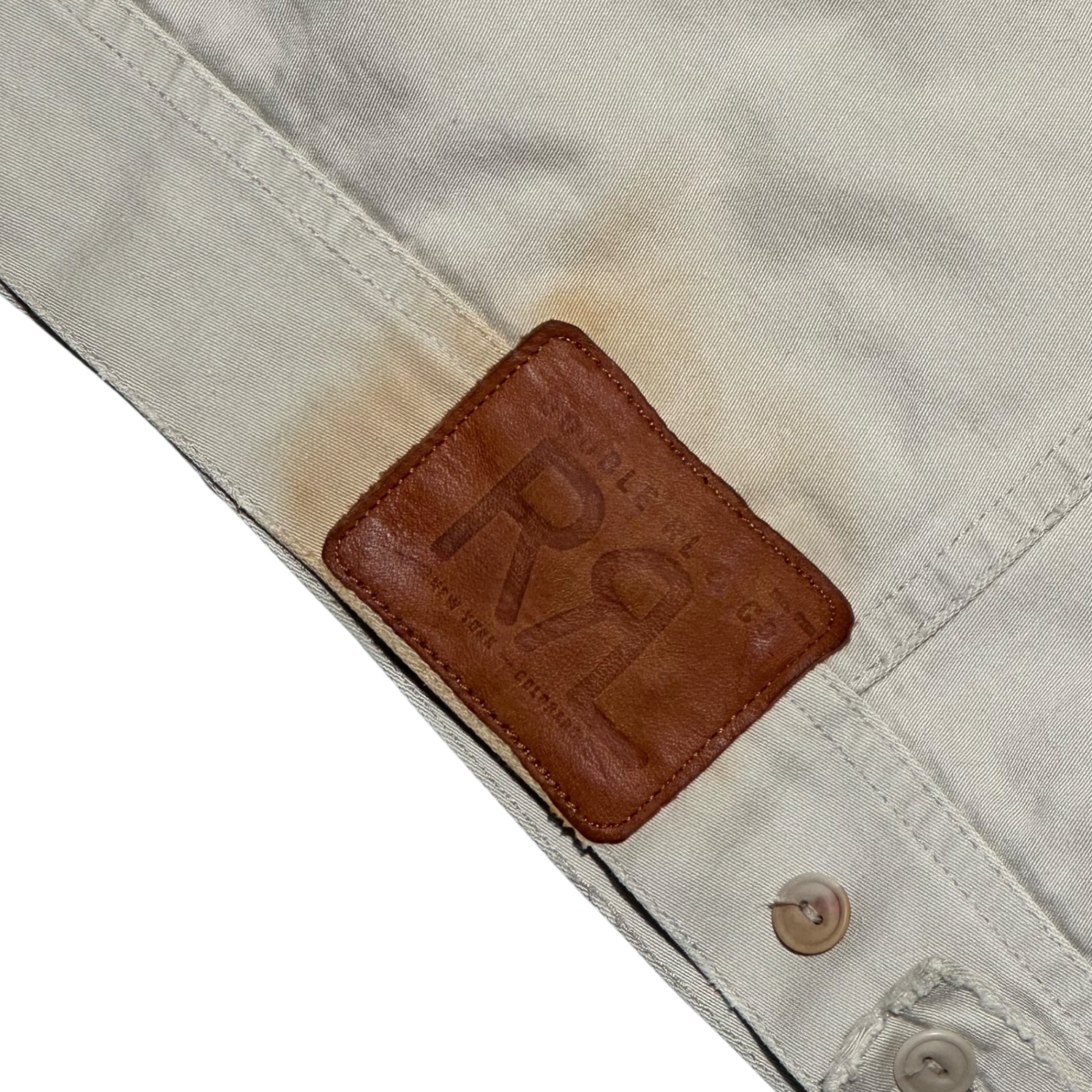 RRL(ダブルアールエル) 00's Western Stitch Vintage-Washed Jacket ウエスタン ステッチ ヴィンテージ加工 ジャケット JR-RL-HM-4182 M アイボリー