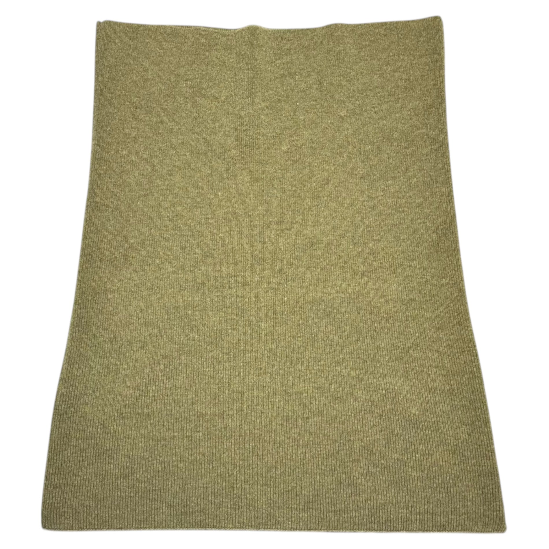 YOHJI YAMAMOTO(ヨウジヤマモト) Wool Rib Snood ウール リブ スヌード カーキ ネックウォーマー