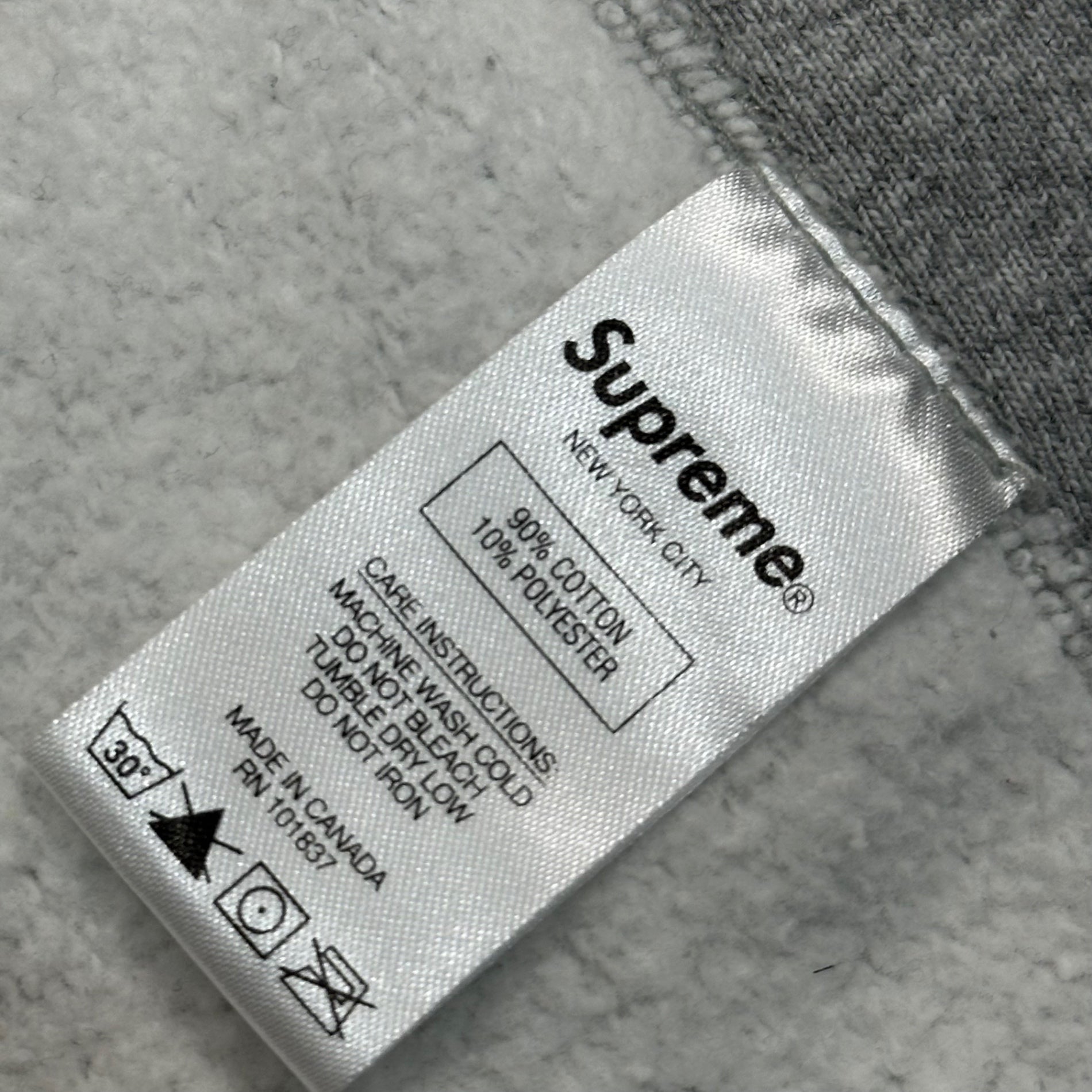 SUPREME(シュプリーム) 20FW Cross Box Logo Hooded Sweatshirt クロス ボックス ロゴ フーデッド スウェット M グレー×レッド 20AW