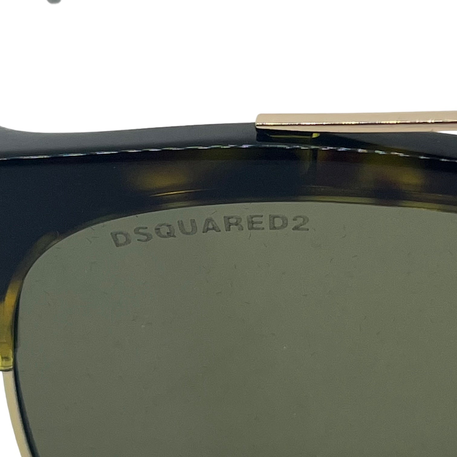 DSQUARED2(ディースクエアード) double bridge sunglasses ダブルブリッジサングラス 鼈甲 DQ0207 53□18-145 ブラウン メガネ 眼鏡