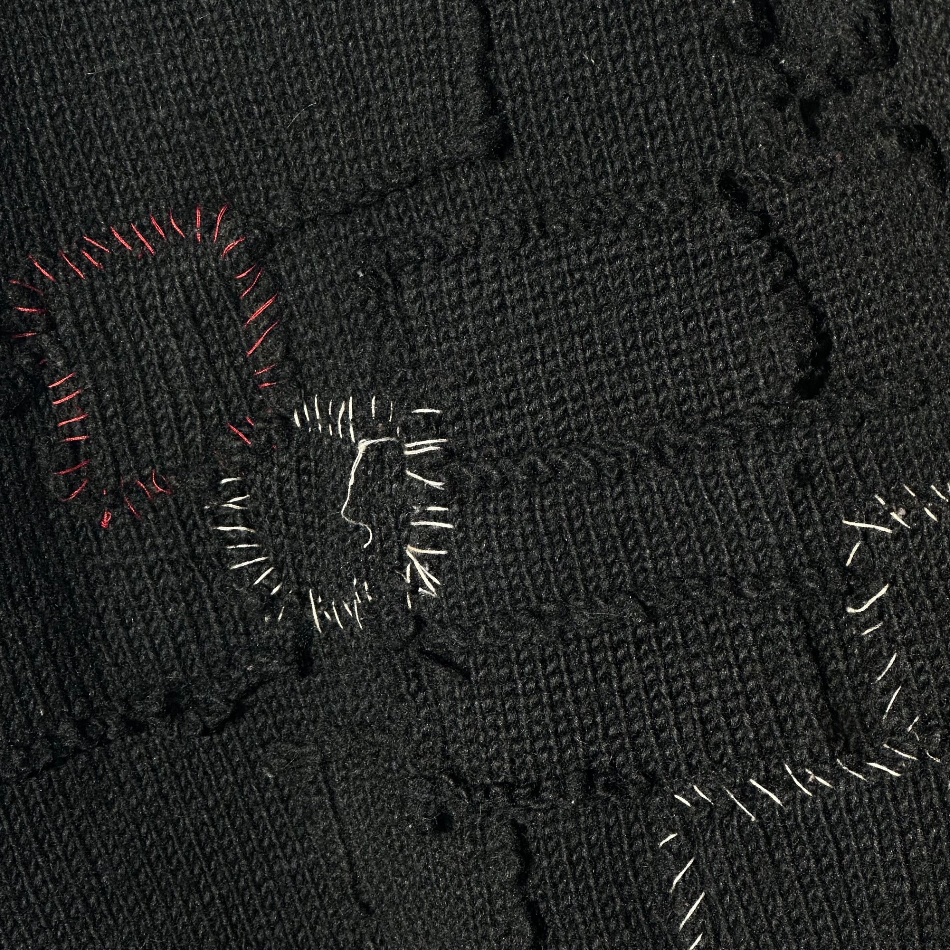 LABRAT(ラブラット) Pressure ulcer Crust Knit 瘡蓋 クラスト ニット M ブラック 少数生産品