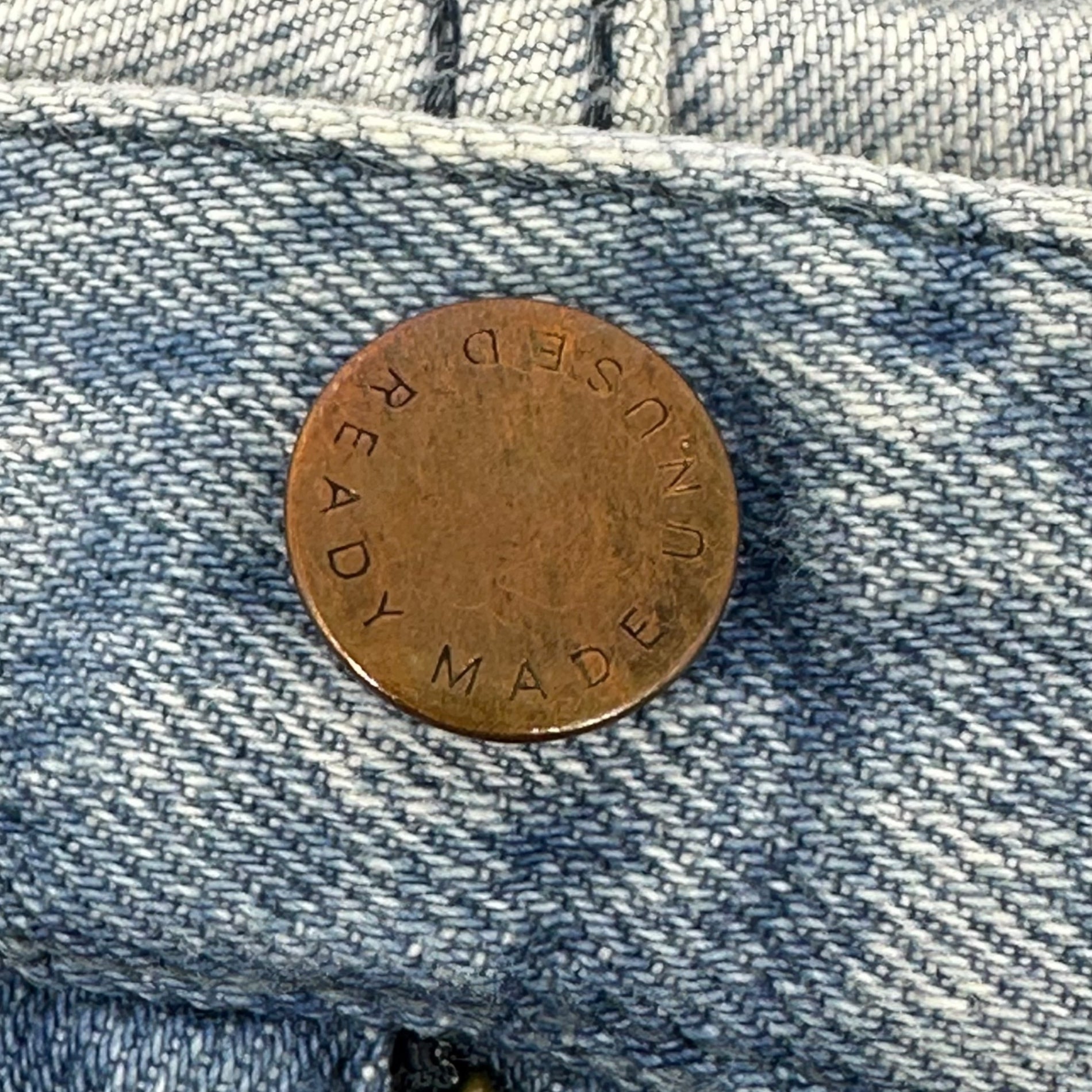 UNUSED(アンユーズド) Cut Off 13oz Wide Denim カット オフ ワイド デニム パンツ UW0477 表記無(XL程度) ライトインディゴ バギー
