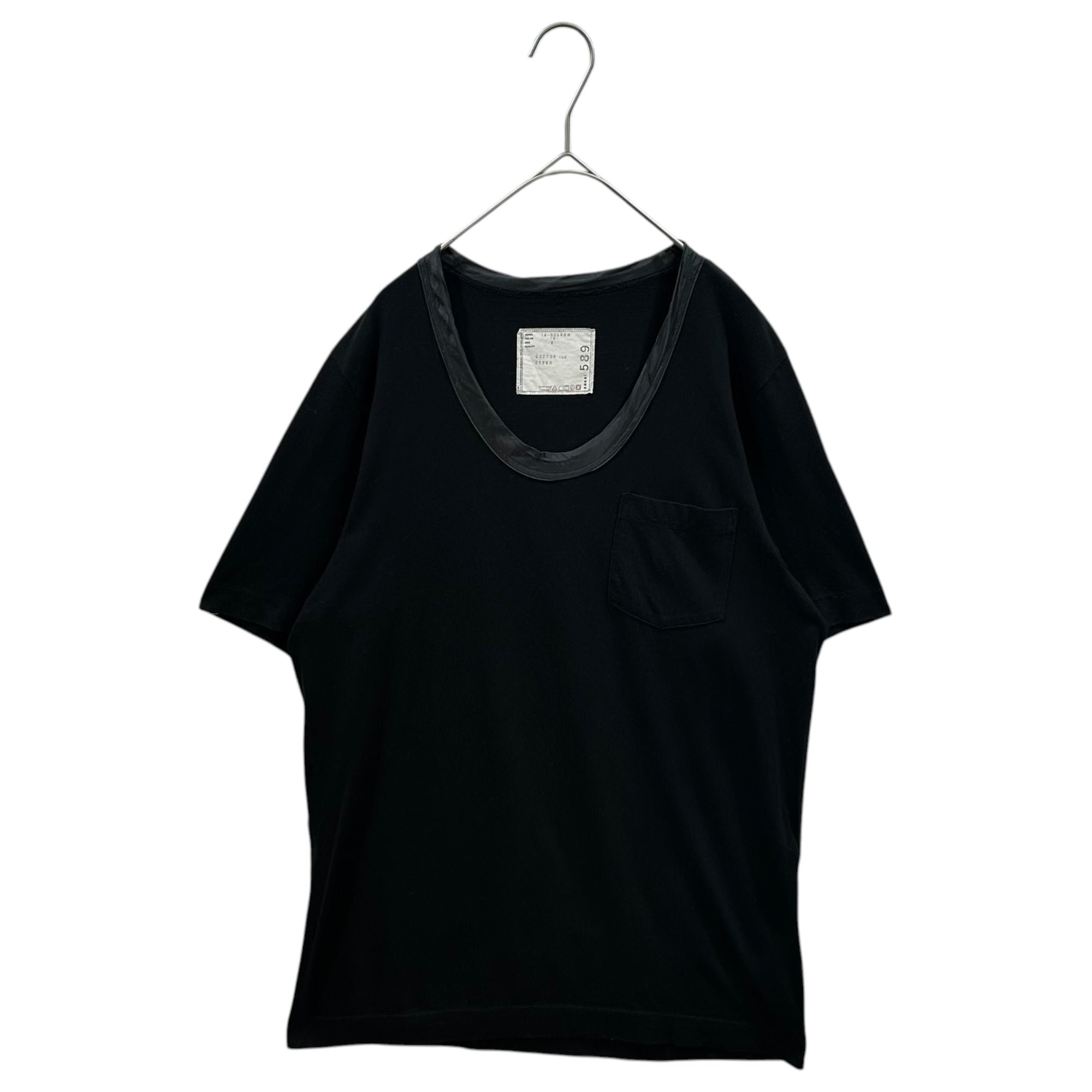 sacai(サカイ) 2014SS Mixed-Fabric Crew-Neck T-Shirt 異素材切替 クルーネック Tシャツ 14-00589M 2(M程度) ブラック