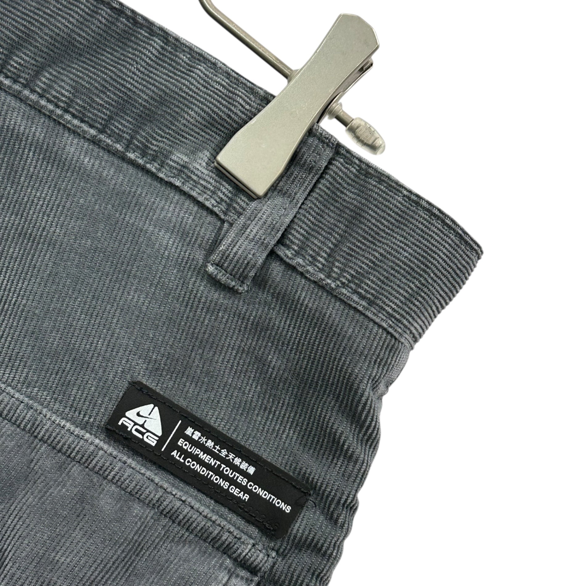 NIKE ACG(ナイキエーシージー) Corduroy Straight-Leg Pants コーデュロイ ストレート パンツ 34 グレー