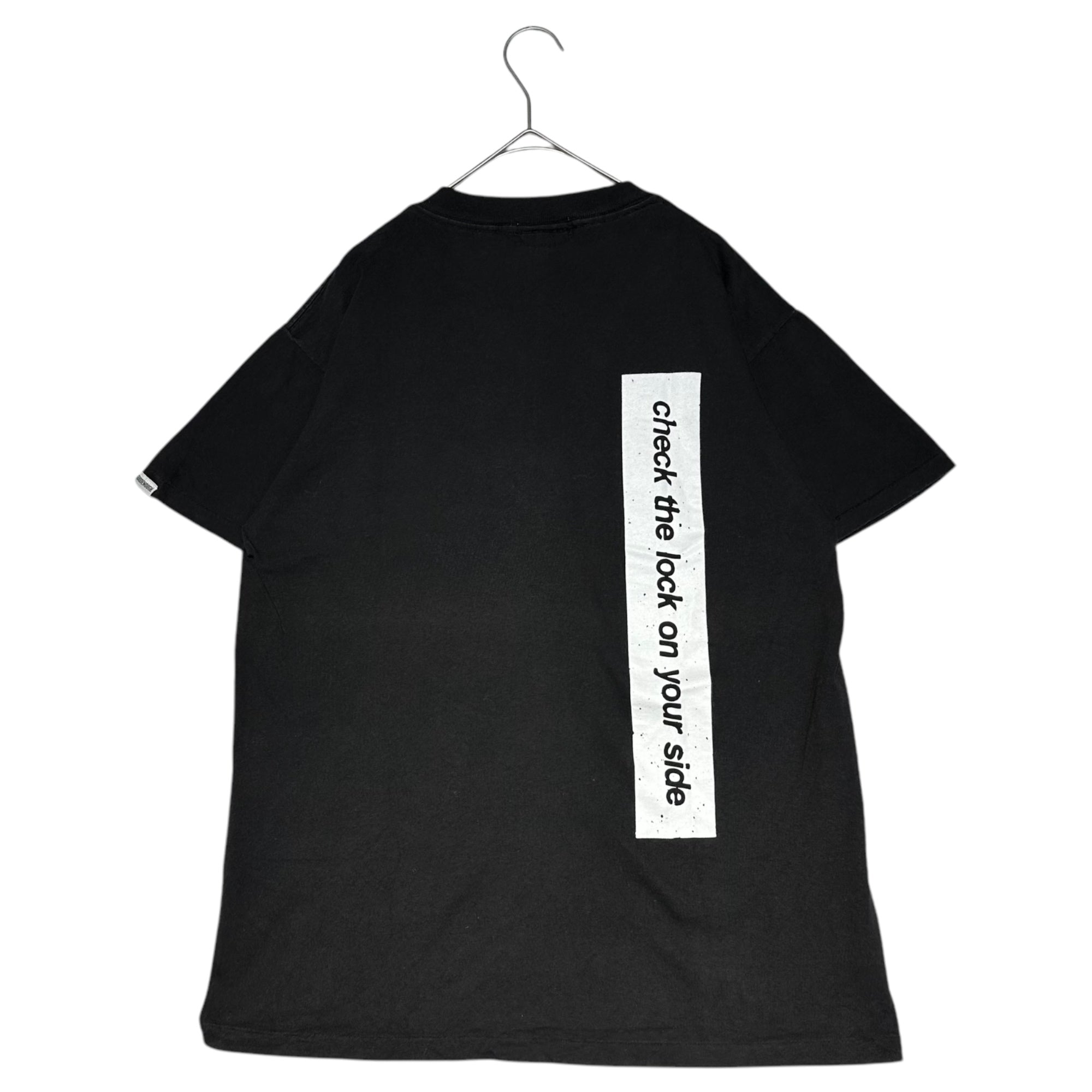 GOODENOUGH(グッドイナフ) 90's Early Front & Back Print Crew Neck T-Shirt 90年代 初期 フロント＆バック プリント クルーネック Tシャツ M ブラック×ホワイト