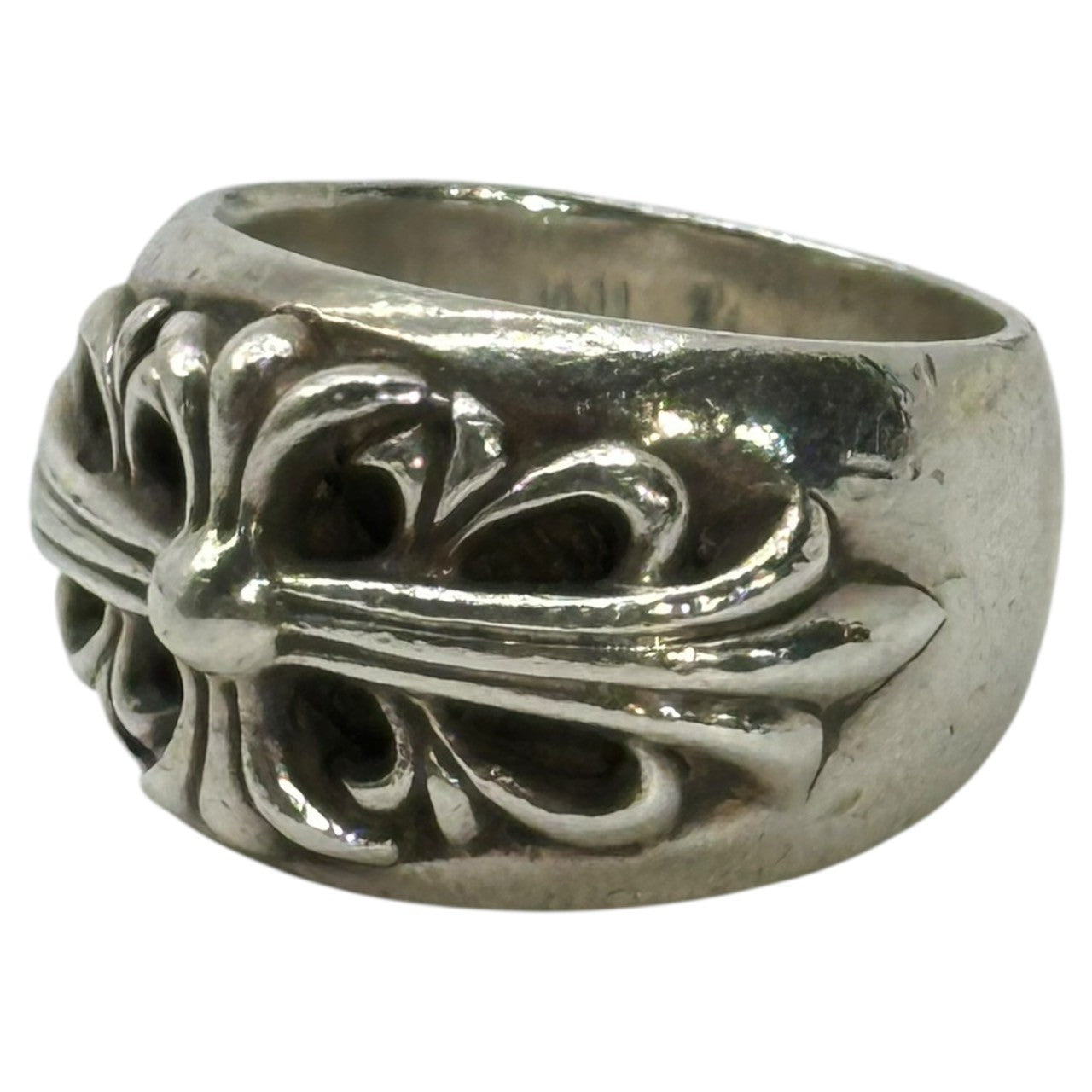 CHROME HEARTS(クロムハーツ) FLRL CRS フローラル クロス リング 13号 シルバー シルバー925