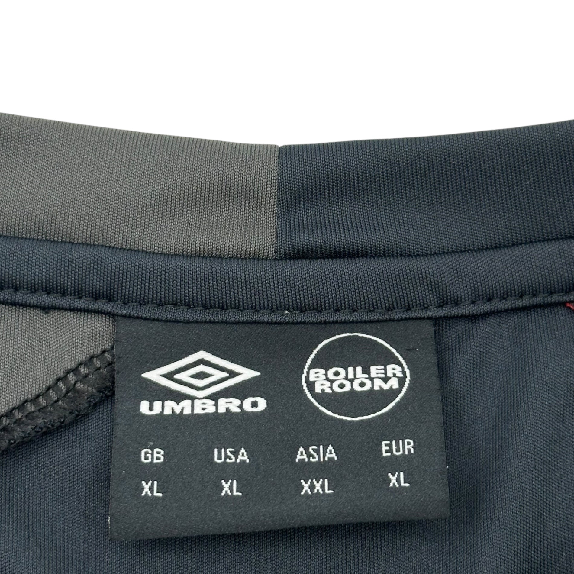 BOILER ROOM × UMBRO(ボイラールーム × アンブロ) Football Top Game Shirt フットボール トップ ゲームシャツ XL ブラック×グレー×レッド