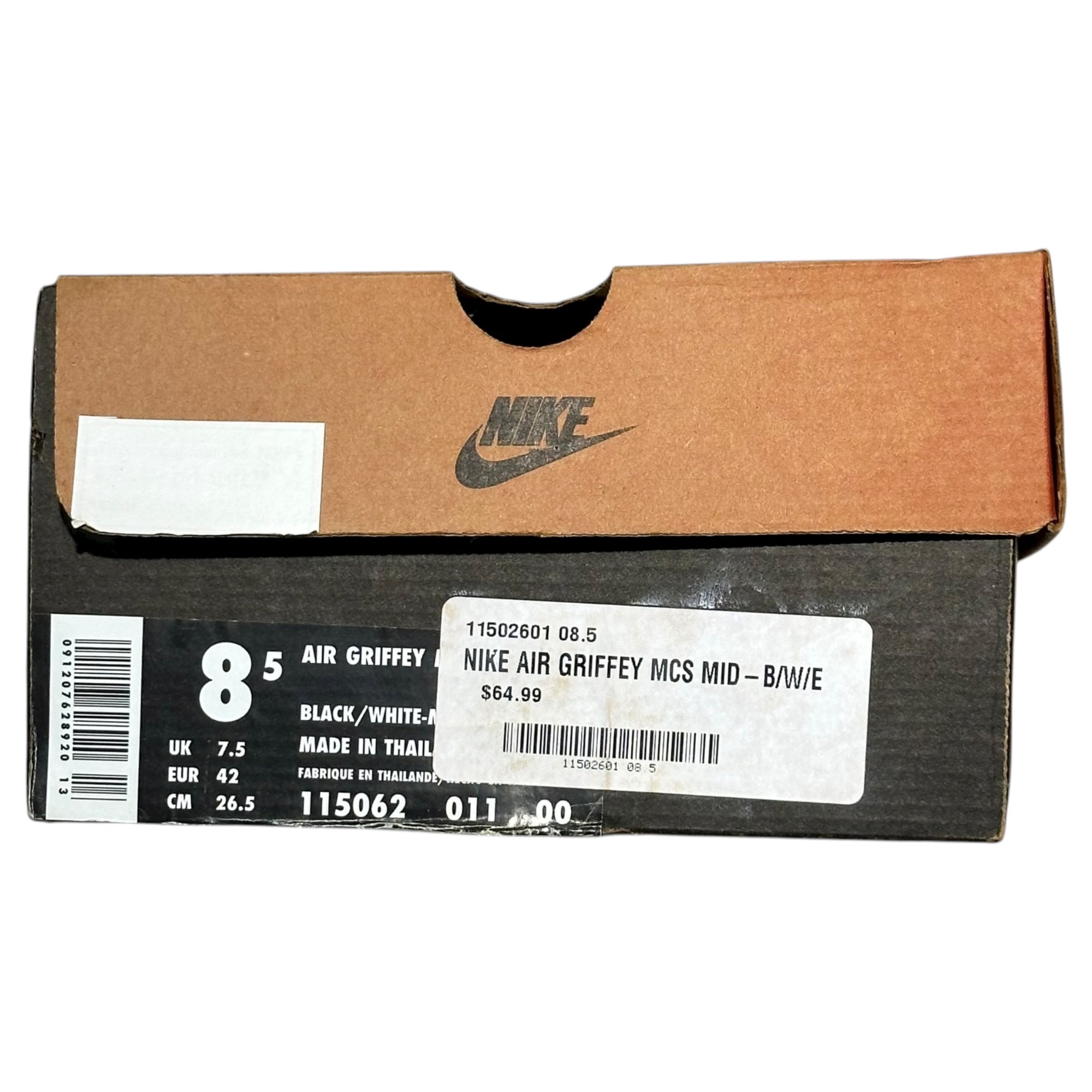 NIKE(ナイキ) 1996 AIR GRIFFEY MCS MID エア グリフィー 115062-011 8.5(26.5cm) ブラック 90's 90年代 ヴィンテージ Ken Griffey Jr ケングリフィージュニア スニーカー スパイク