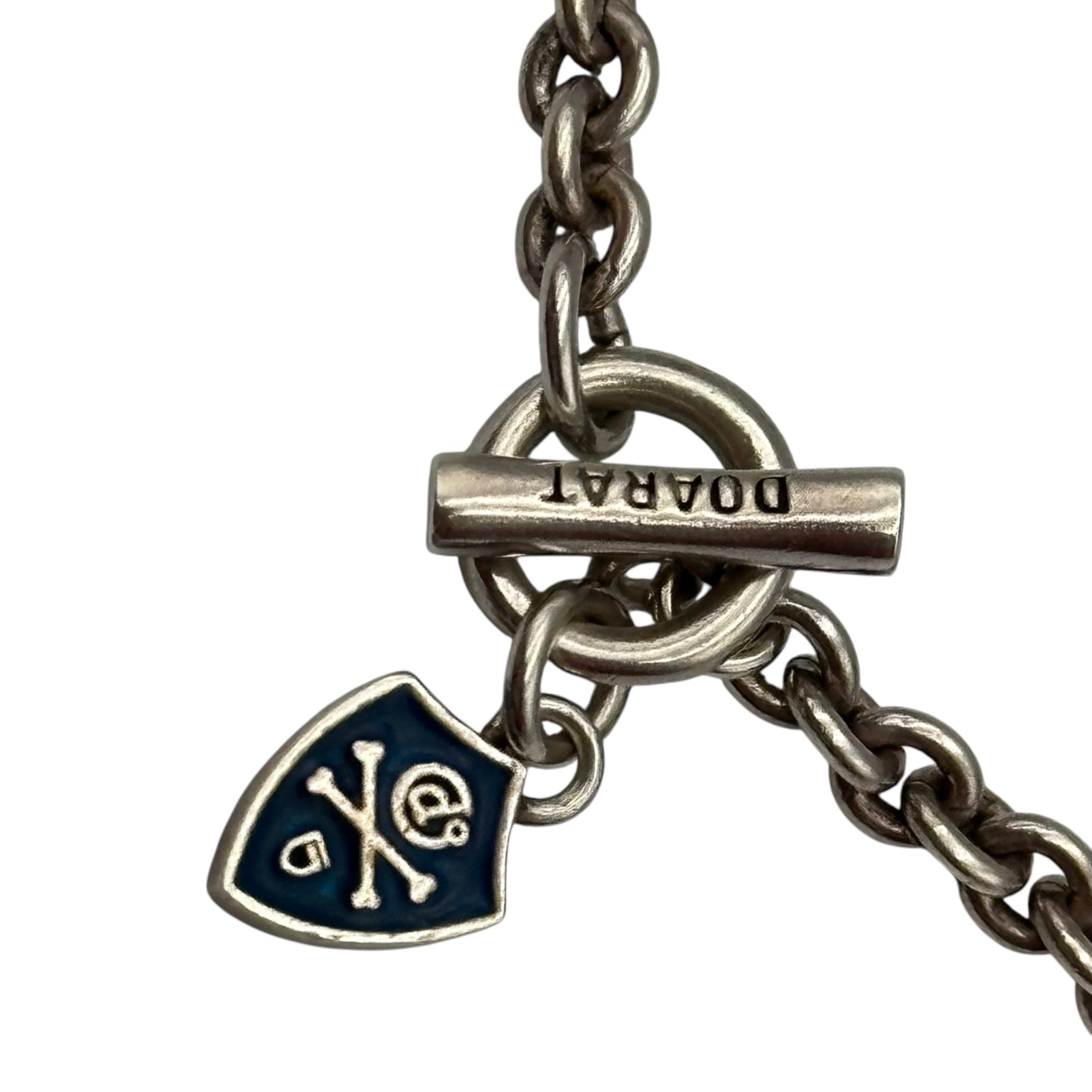 GARNI(ガルニ) Logo Fine Chain Bracelet ロゴ 細 チェーン ブレスレット シルバー×ブルー