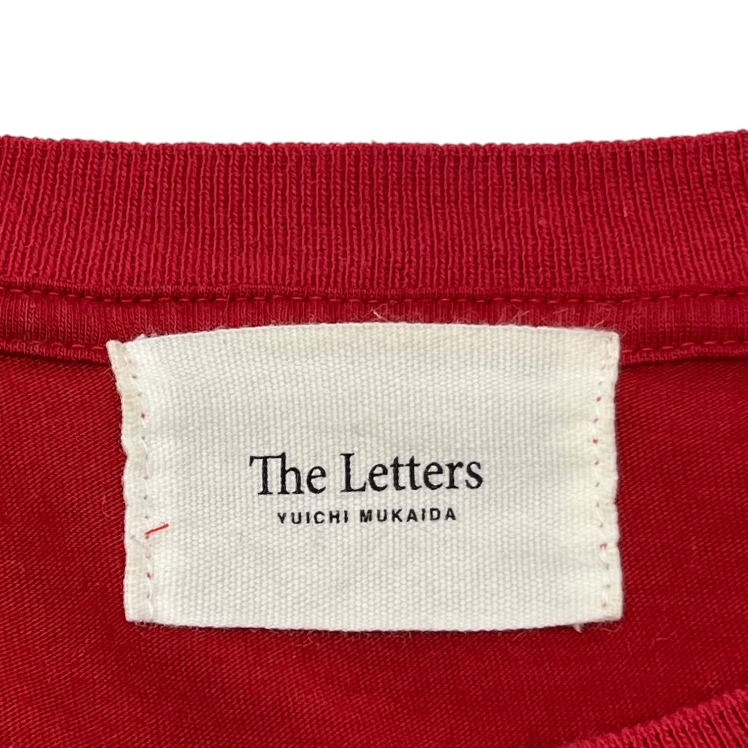 The Letters(ザレターズ) 著名人着用 モデル Because the Night Pocket T-Shirt グラフィック ポケット Tシャツ SS18-L3T002 L レッド