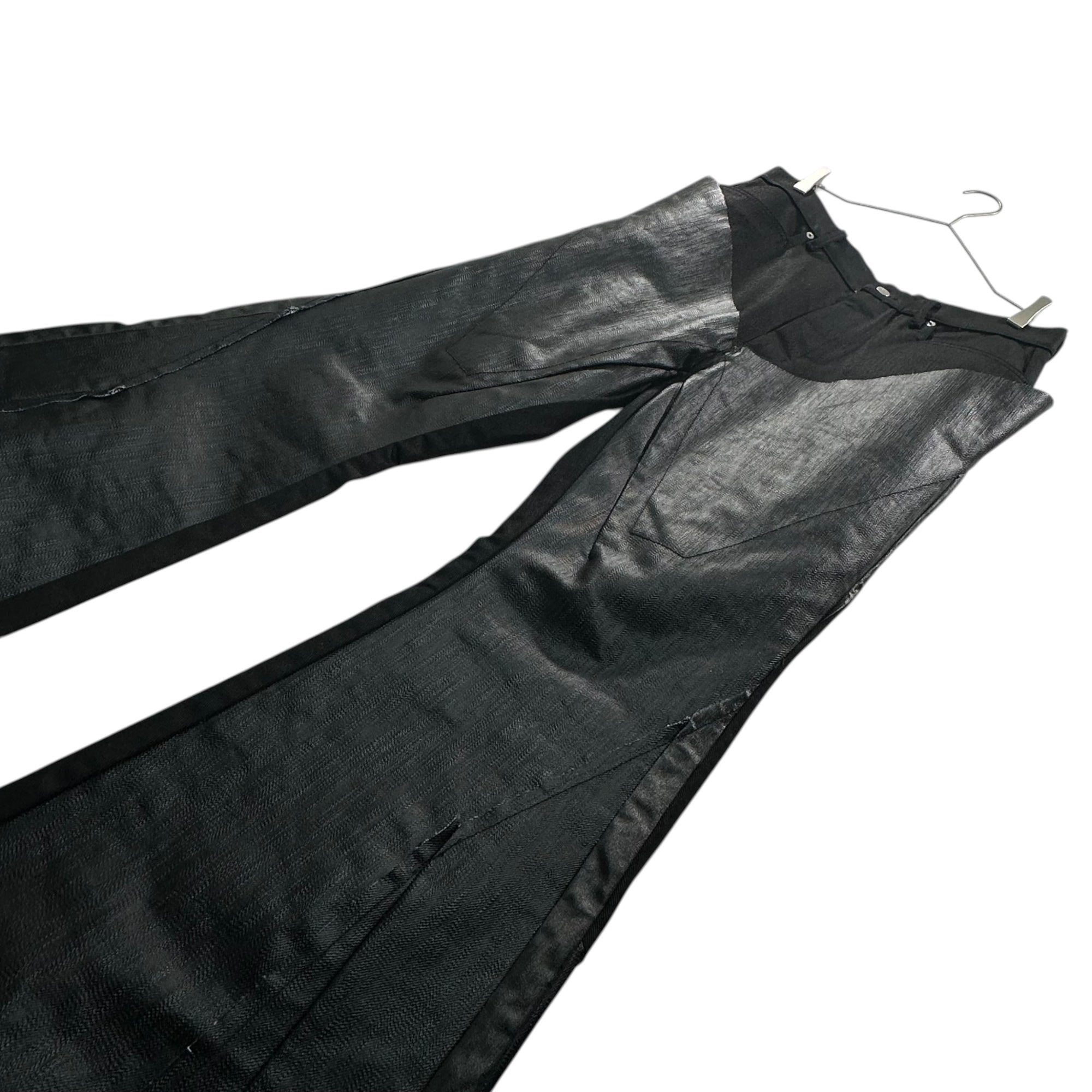 Rick Owens(リックオウエンス) 23SS Denim Slivered Bootcut in Black - SVRN デニム スリヴァード ブーツカット フレア パンツ RR01C4301-COMBO2 32 ブラック