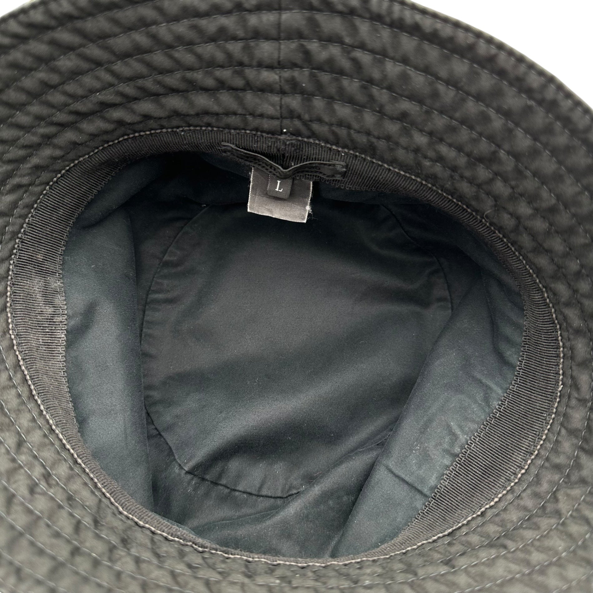 PRADA(プラダ) 00's OLD Rubber Logo Bucket Hat オールド ラバーロゴ バケット ハット L ブラック×レッド PRADA SPORT