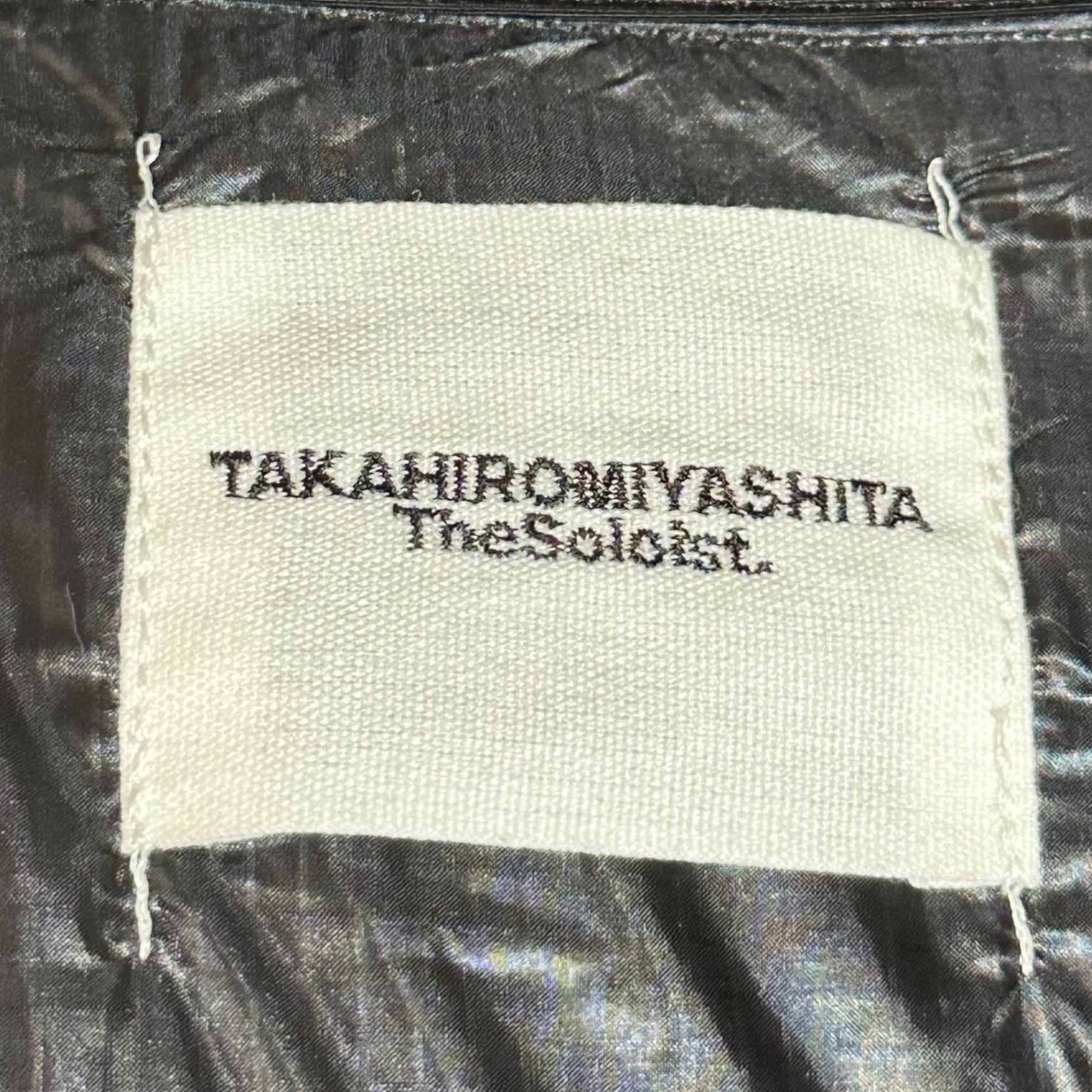 TAKAHIRO MIYASHITA The Soloist.(タカヒロミヤシタザソロイスト) Mountain PrimaLoft Nylon Vest マウンテン プリマロフト ナイロン ベスト sj.00010SS22 46 ブラック 中綿 ビニール ポケット