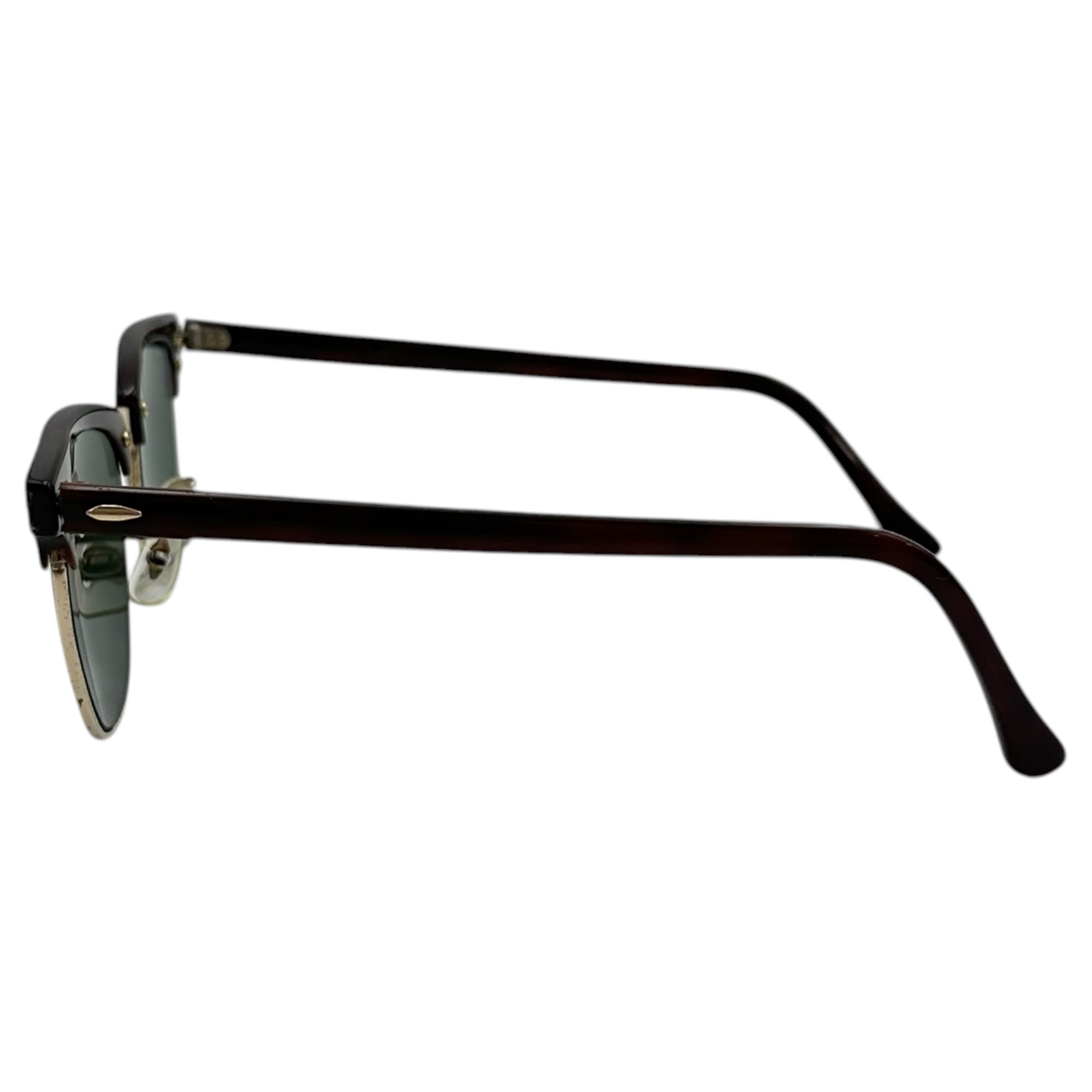 Ray-Ban(レイバン) 90's USA made BAUSCH&LOMB Clubmaster ボシュロム社製 クラブ マスター W0366 VUAS ブラウン×ゴールド 90年代 サングラス ハーフリム 眼鏡