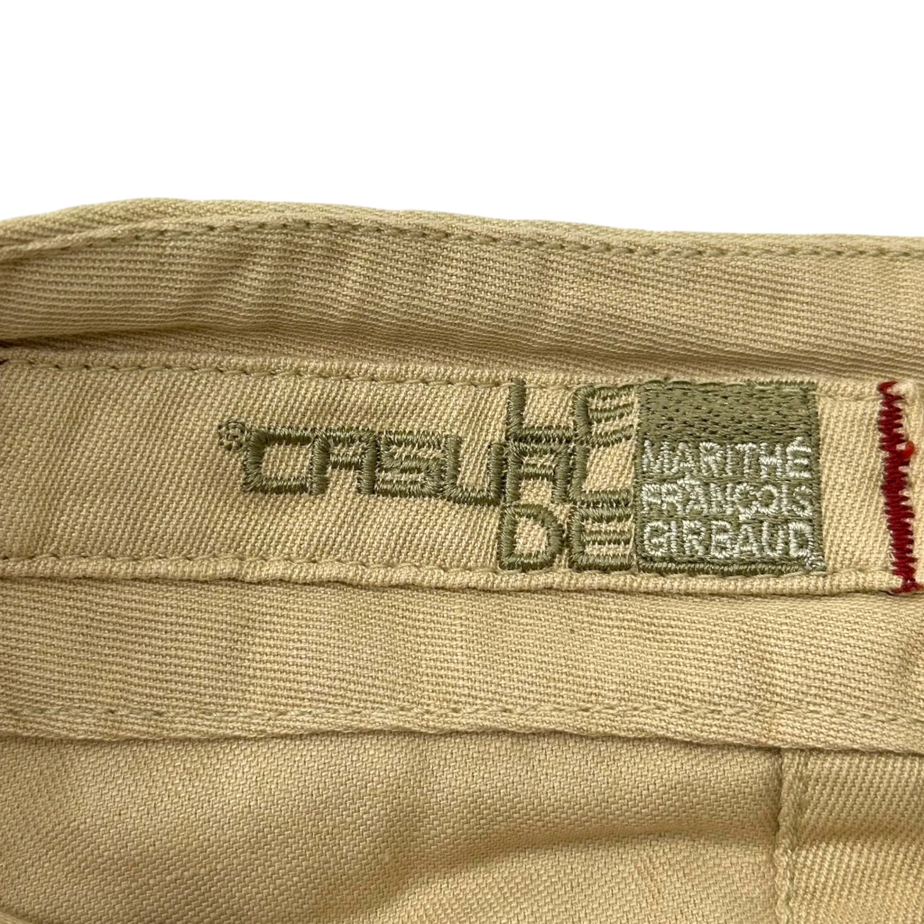 MARITHE FRANCOIS GIRBAUD(マリテフランソワジルボー) 00's Roll-Up Gimmick Cargo Pants ロールアップ ギミック カーゴ パンツ M6-2917 M ベージュ Y2K