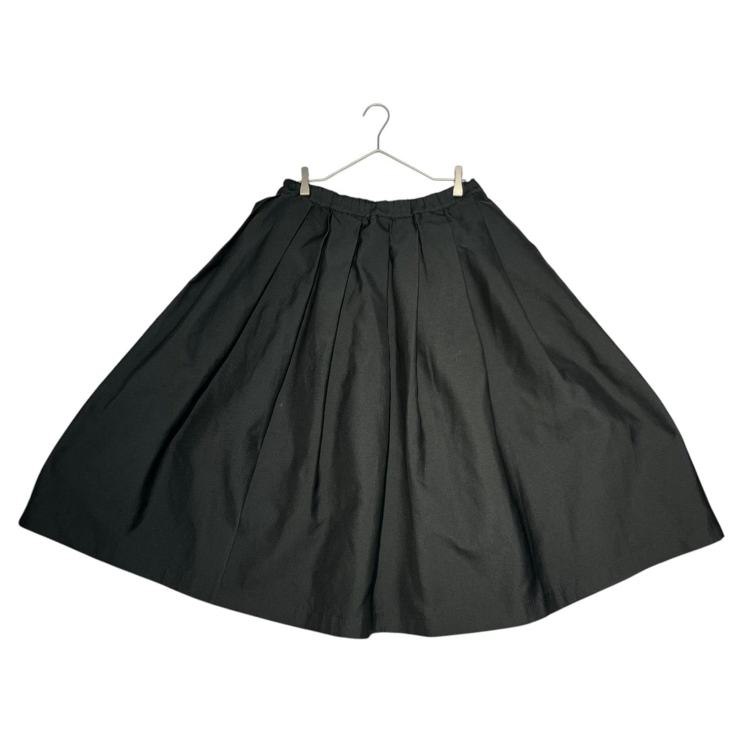 BLACK COMME des GARCONS(ブラックコムデギャルソン) 16AW wide silhouette polyester skirt ワイドシルエット ポリ スカート 1R-S005 M ブラック AD2016