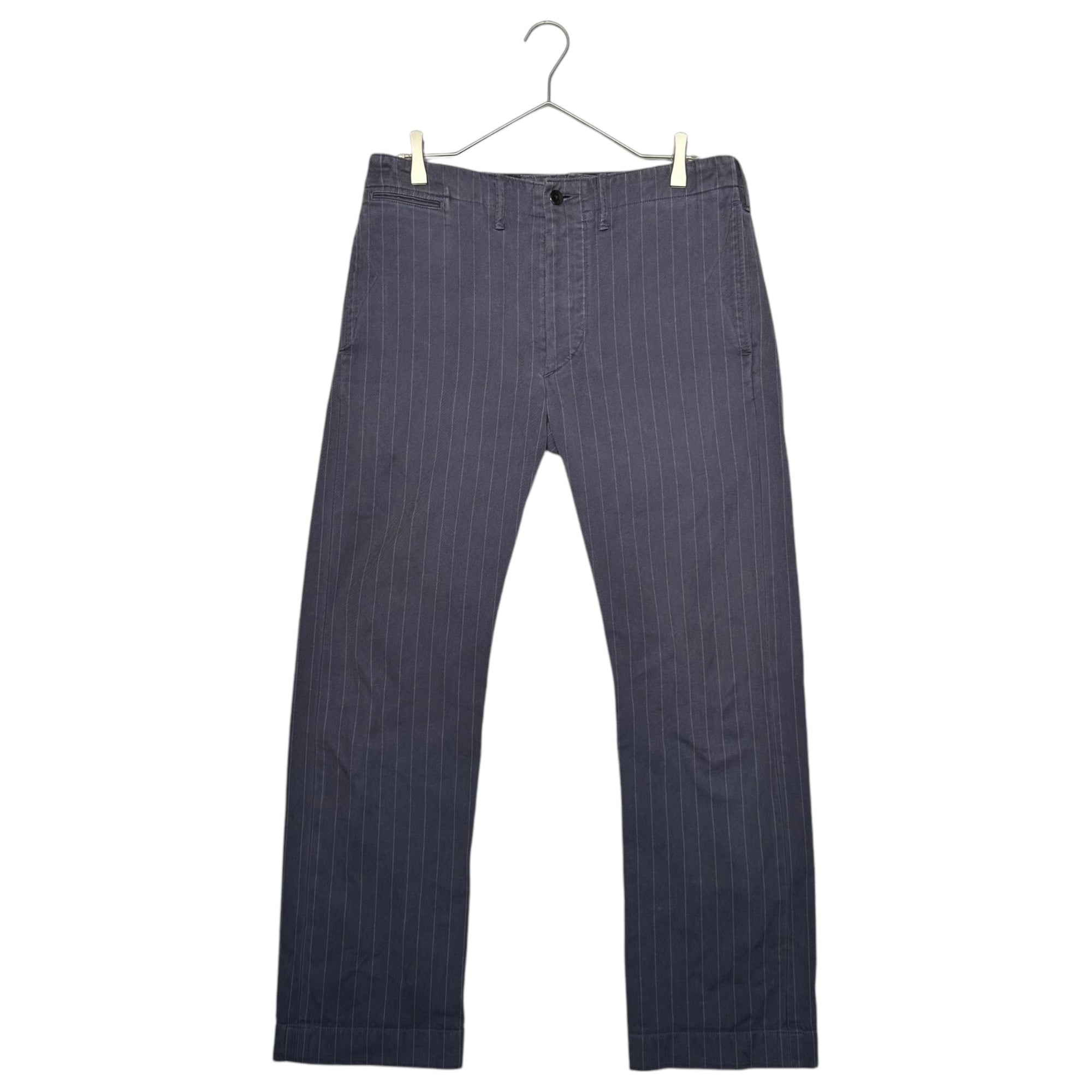 RRL(ダブルアールエル) striped cotton trousers ストライプ コットン トラウザー パンツ パープル